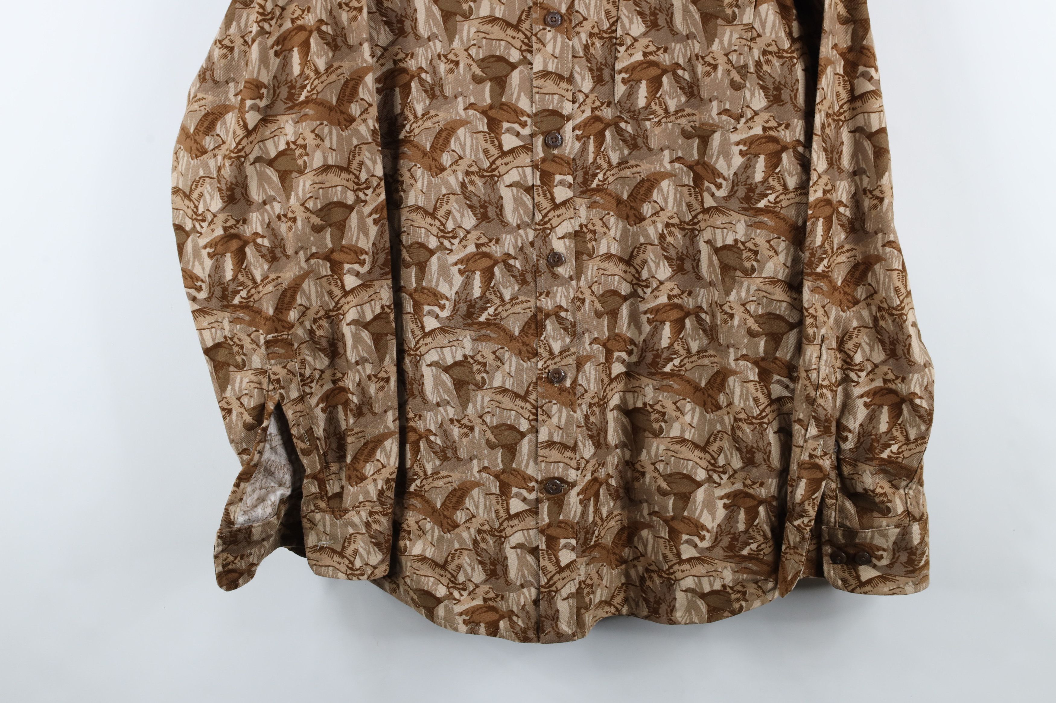 Lands' End × Vintage Lands End x Blake Shelton Camouflage Over Print Button Shirt Size US L / EU 52-54 / 3 - 3 Thumbnail