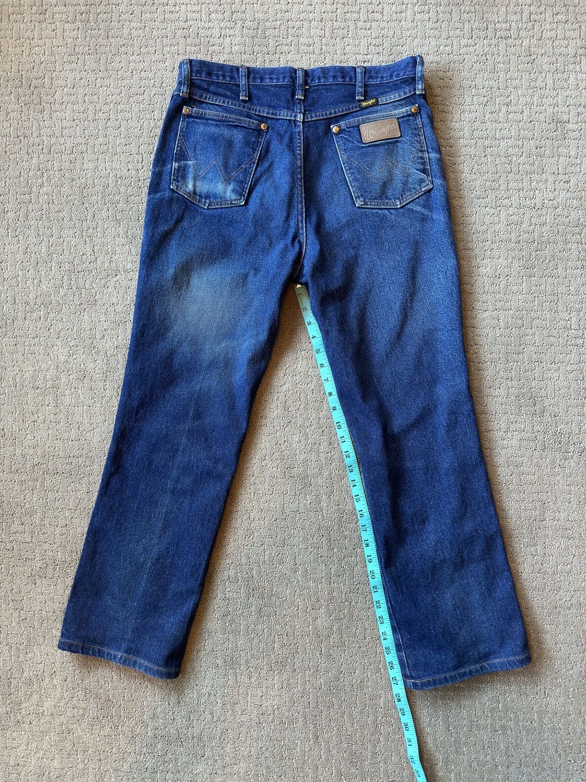 Vintage × Wrangler Dark Wash Straight Leg Jeans Size US 32 / EU 48 - 7 Thumbnail