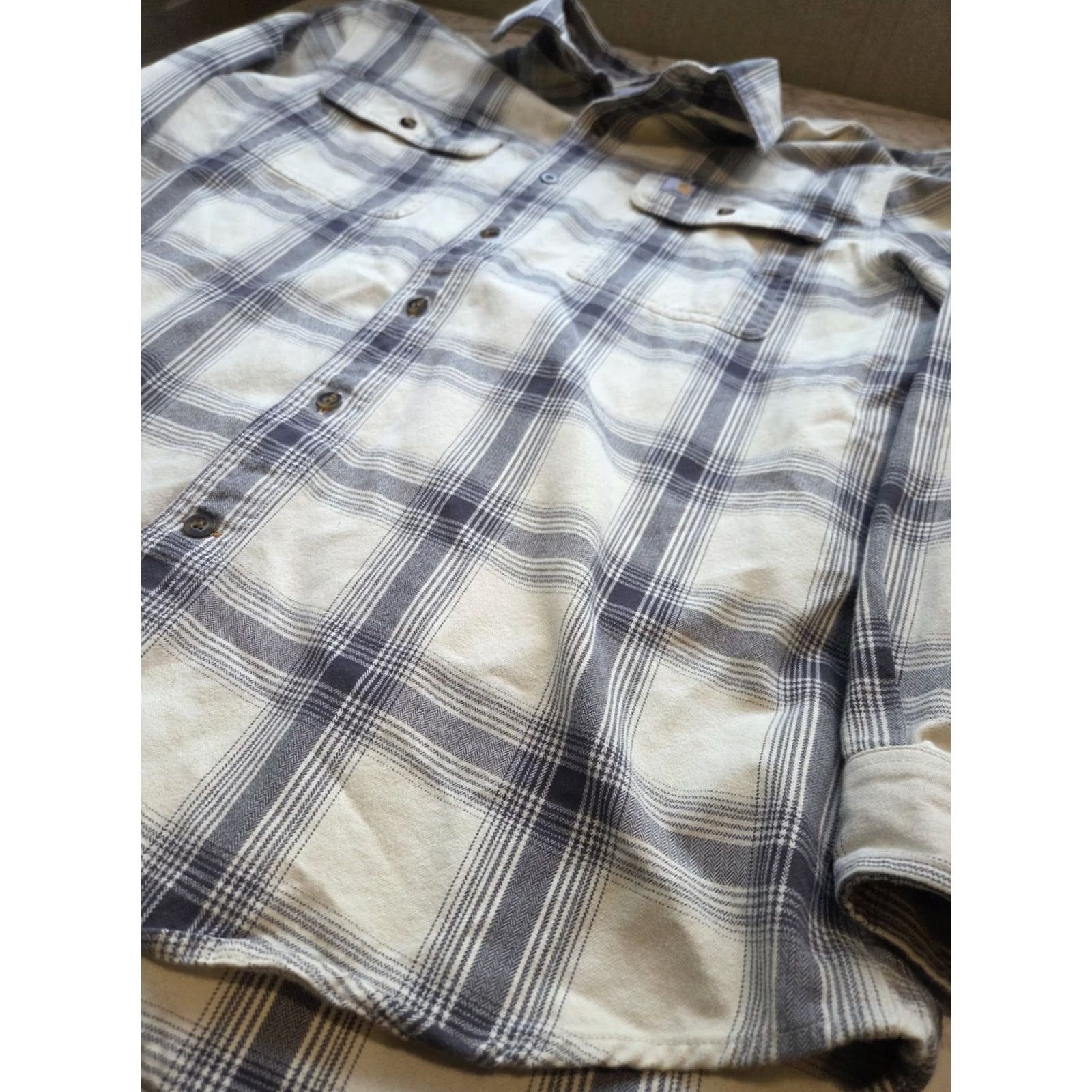 Carhartt Carhartt Button-Up Shirt Plaid Flannel Multicolor Heavyweight L Regular Men’s Long Sleeve Size US L / EU 52-54 / 3 - 2 Thumbnail