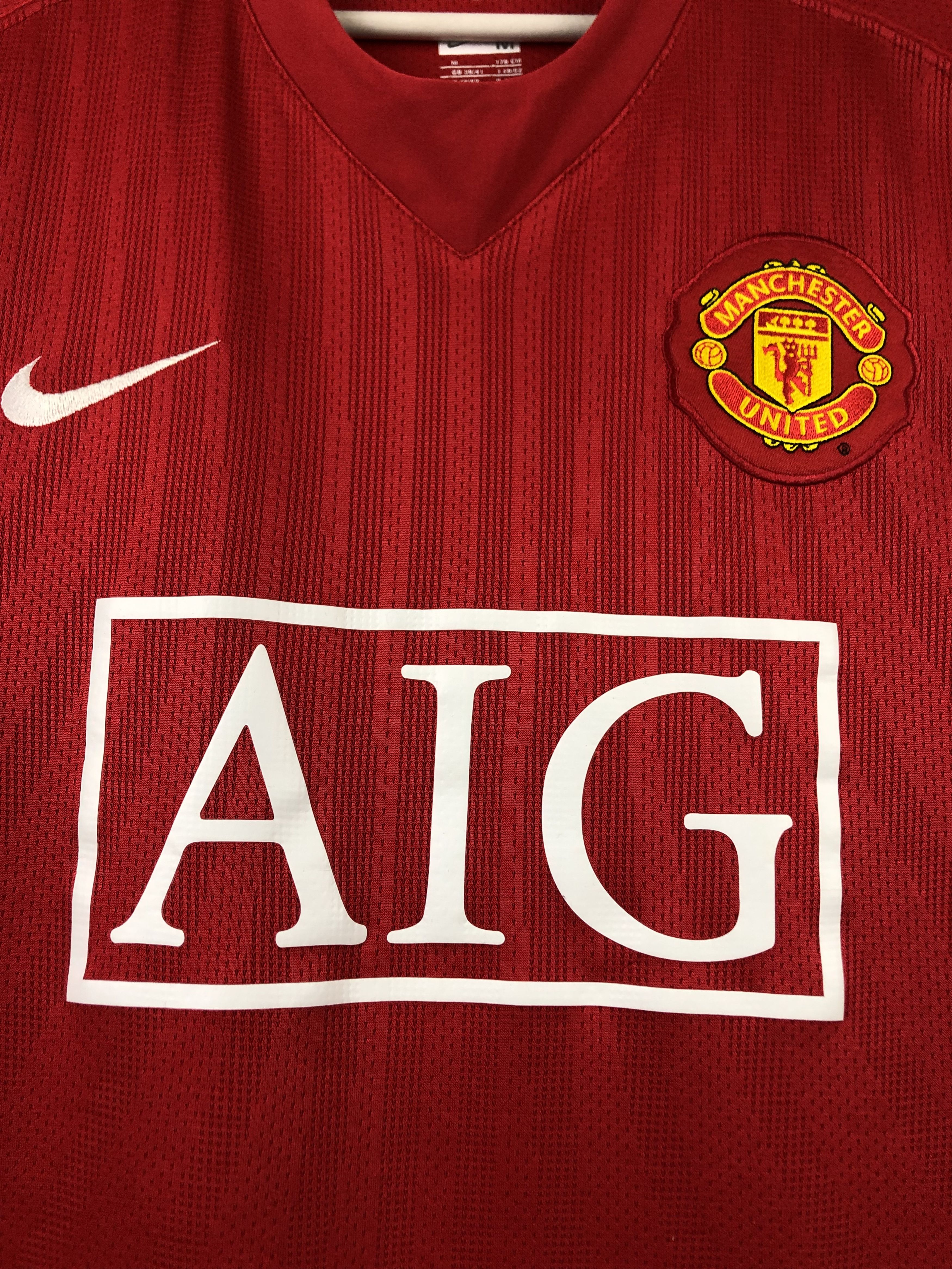 Manchester United football shirt 2007 #10 Rooney Nike Jersey