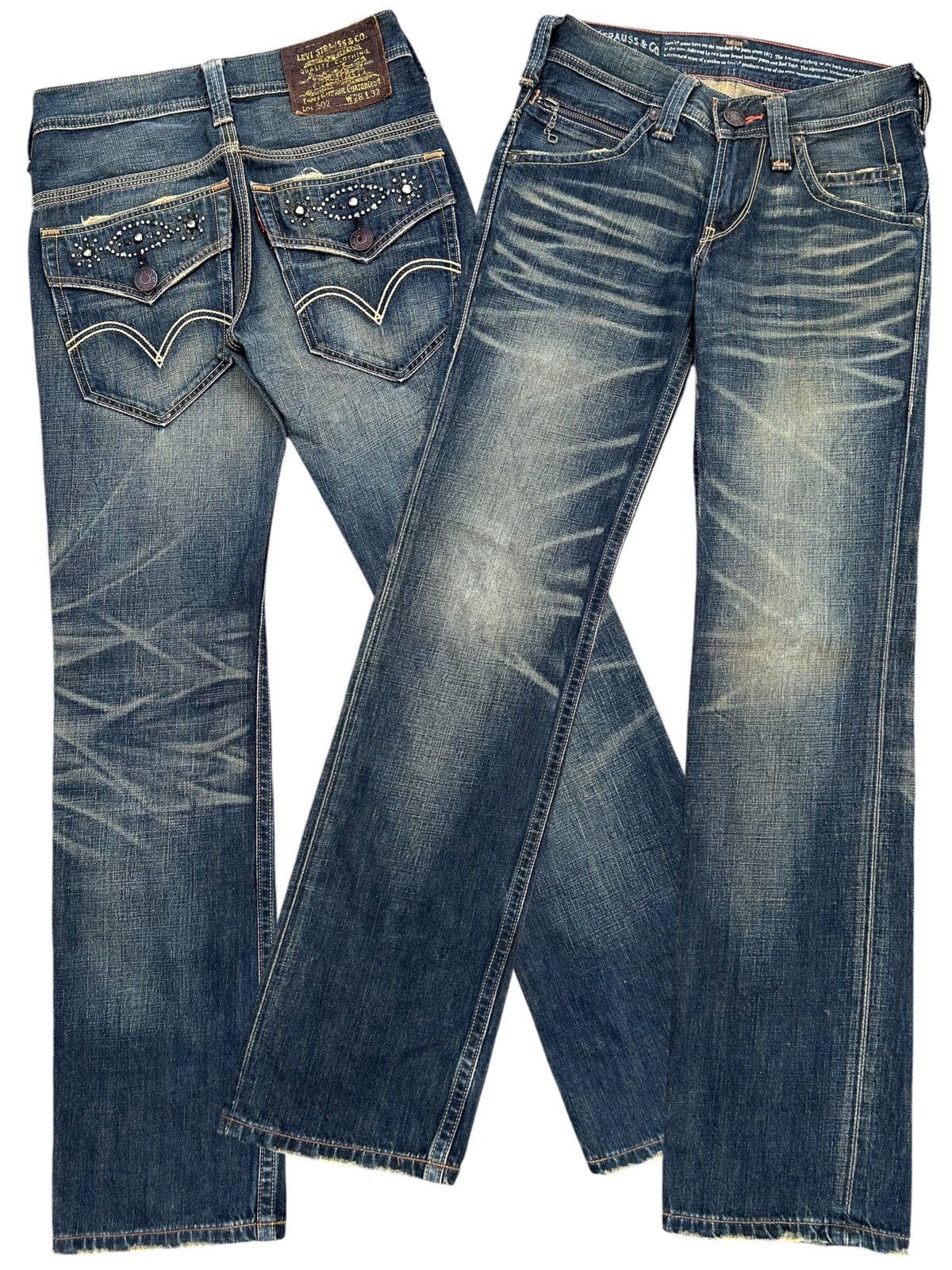 Kapital VINTAGE LEVIS HIPPIES STYLE RUSTY DISTRESSED DENIM JEANS Size US 30 / EU 46 - 1 Thumbnail