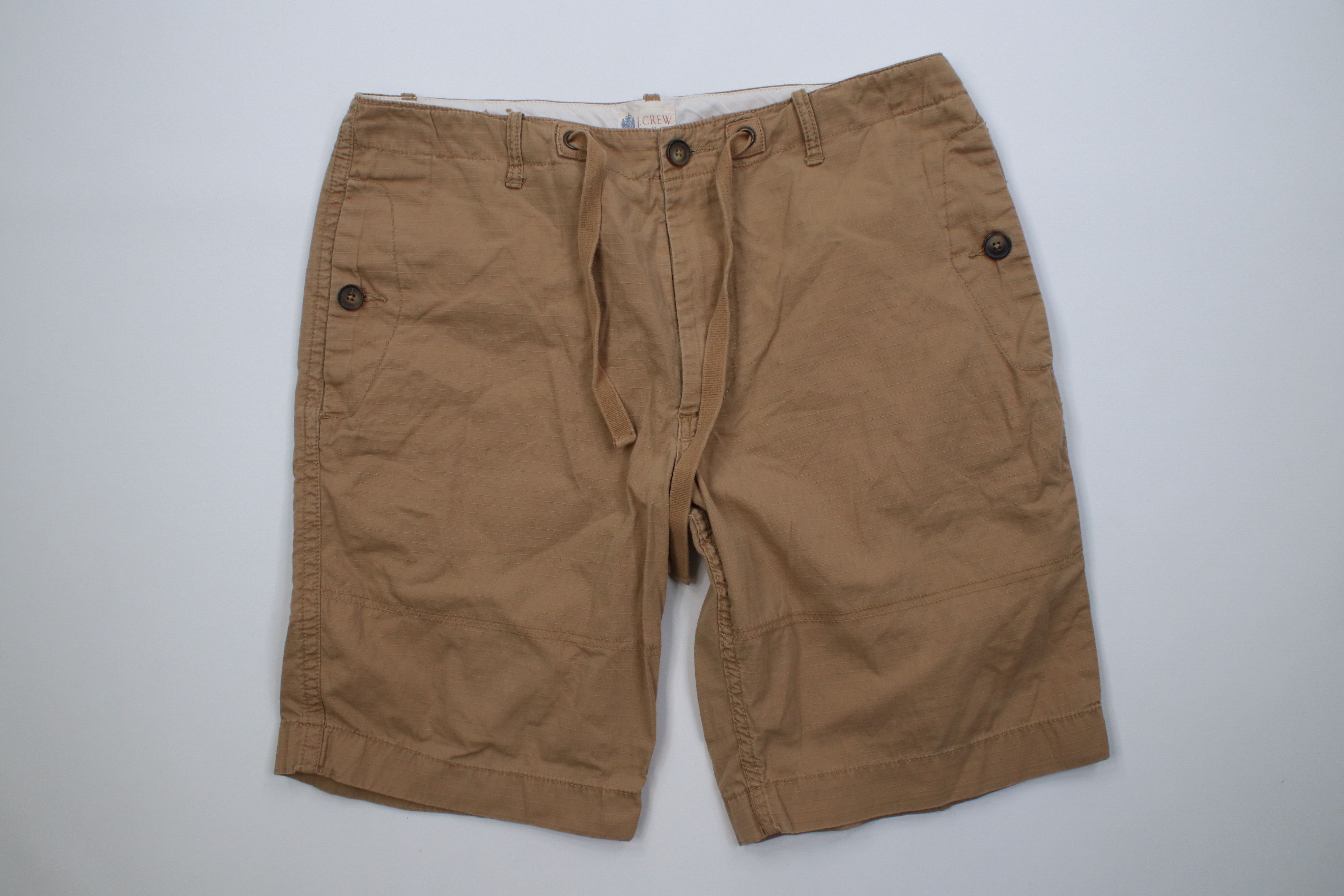 J.Crew Vintage Y2K J Crew Knee Ripstop Utility Shorts Brown Cotton Size US 34 / EU 50 - 1 Thumbnail