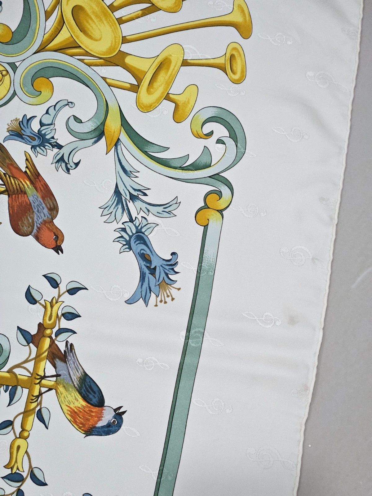 Hermes Hermes Orgauphone et Autres Mecaniques Silk Scarf Size ONE SIZE - 10 Thumbnail
