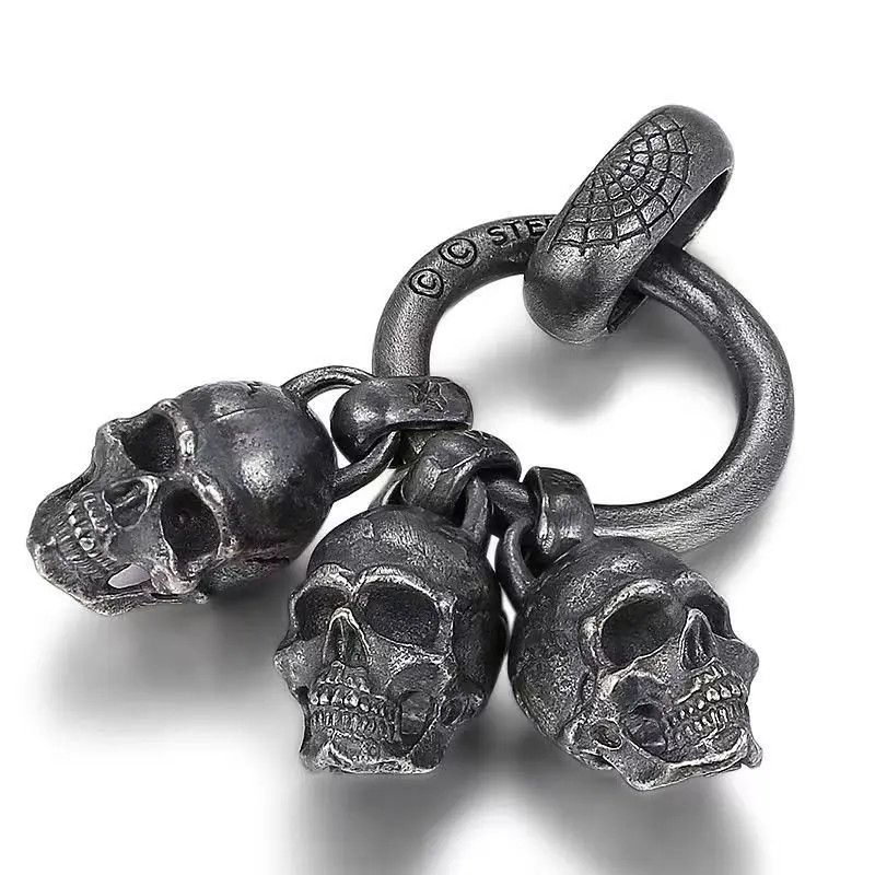 Jewelry Silver Plated Skull Pendant Necklace Size ONE SIZE - 2 Thumbnail
