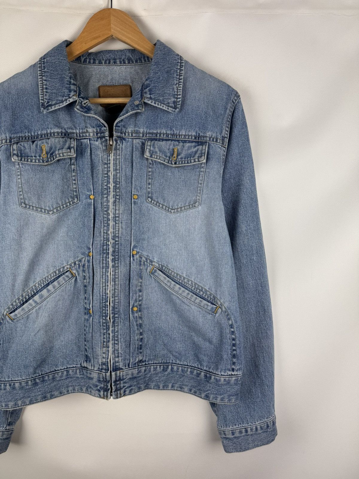 Ralph Lauren Ralph Lauren Jeans Co Vintage Denim Full Zip Western Jacket Size L / US 10 / IT 46 - 3 Thumbnail