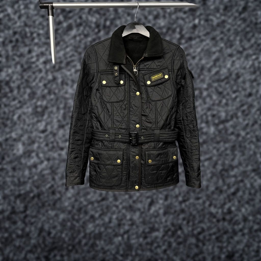 Barbour Barbour International Womens Polarquilt Quilted Jacket UK 10 Barbour Jacket Womens Quilted Black Polarquilt Size M / US 6-8 / IT 42-44 - 1 Thumbnail