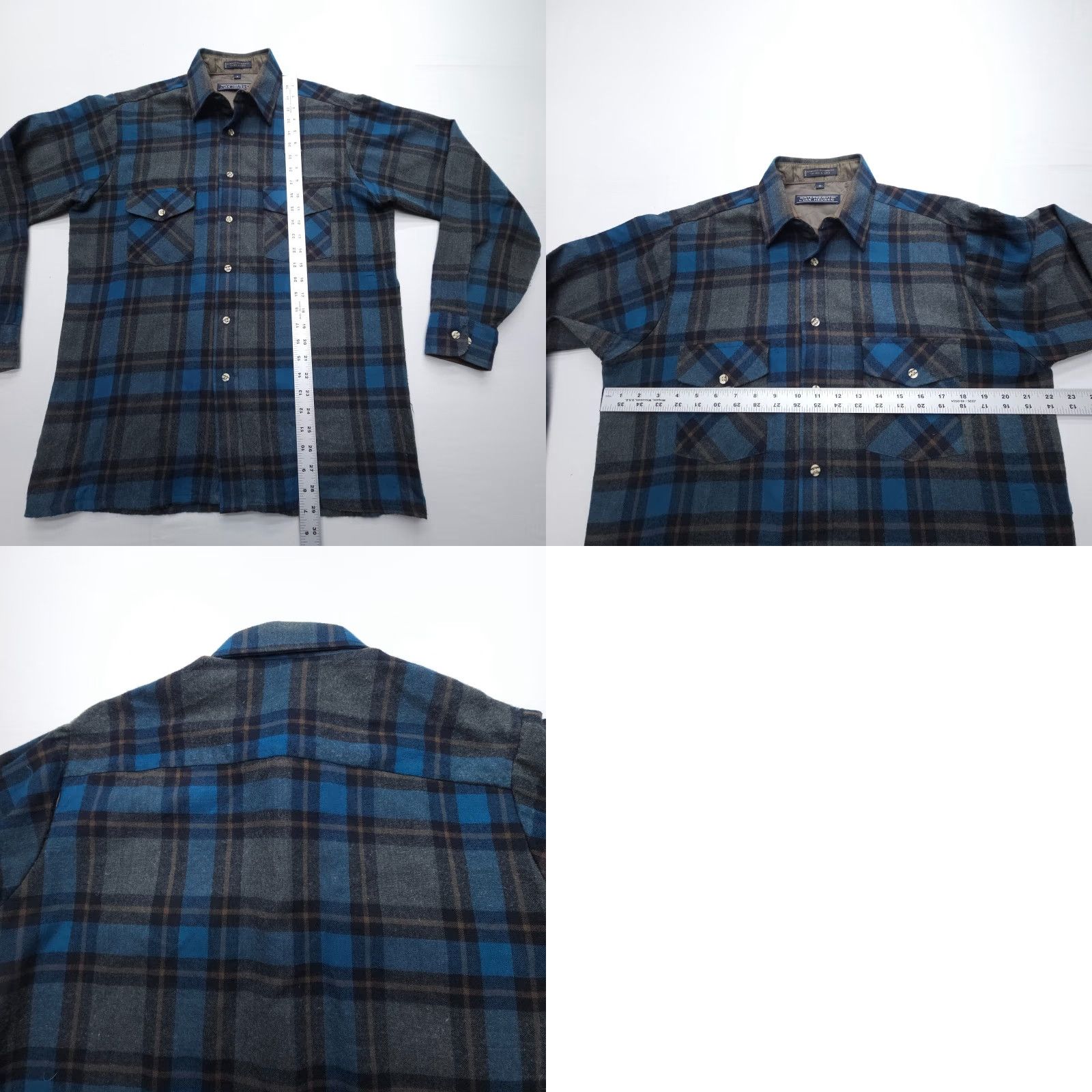Van Heusen Vintage Van Heusen Winterweights Flannel Shirt Men's Medium Plaid Retro Light Size US M / EU 48-50 / 2 - 8 Thumbnail