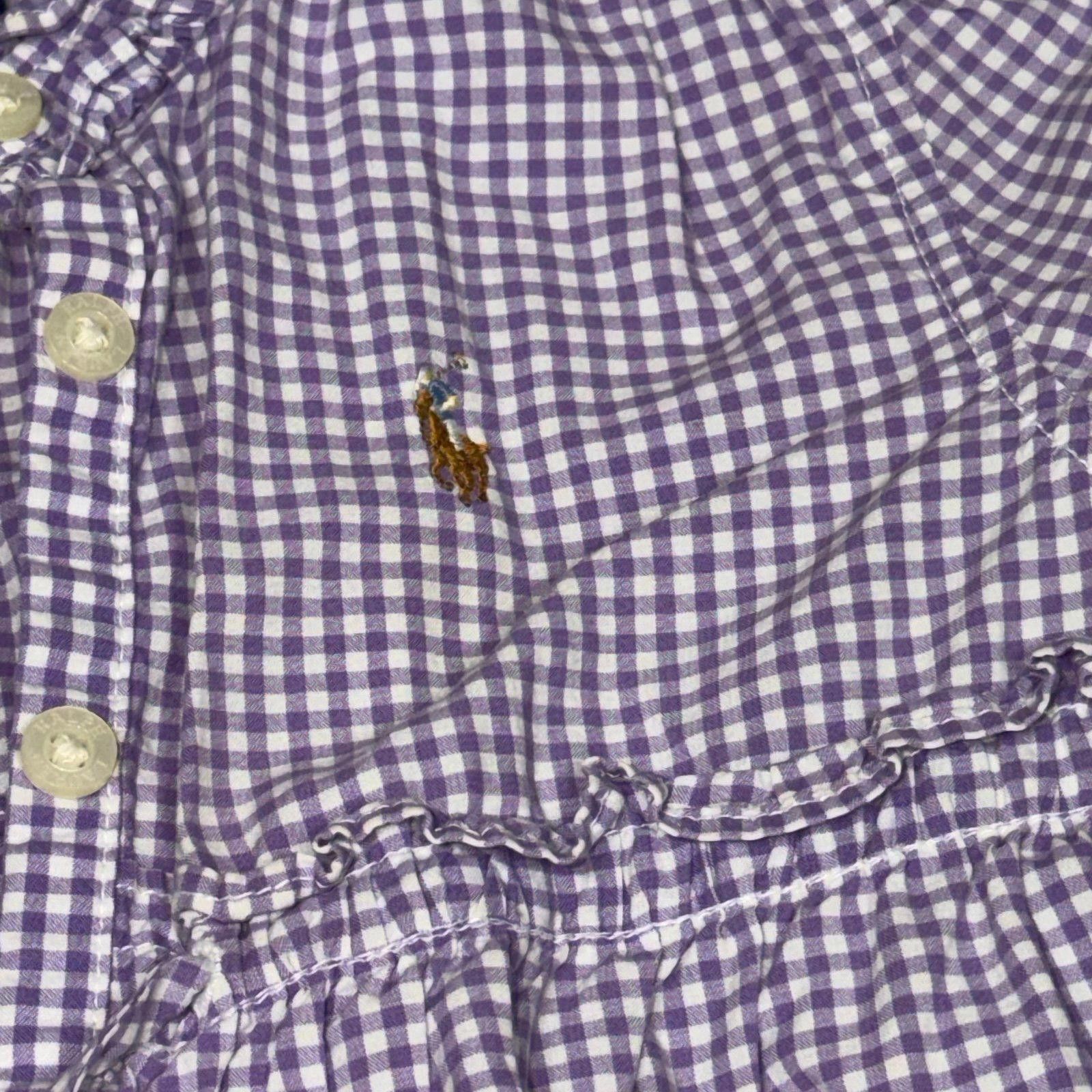 Polo Ralph Lauren Ralph Lauren Purple Gingham Short Sleeve Shirt Size 4/4T Size ONE SIZE - 4 Thumbnail