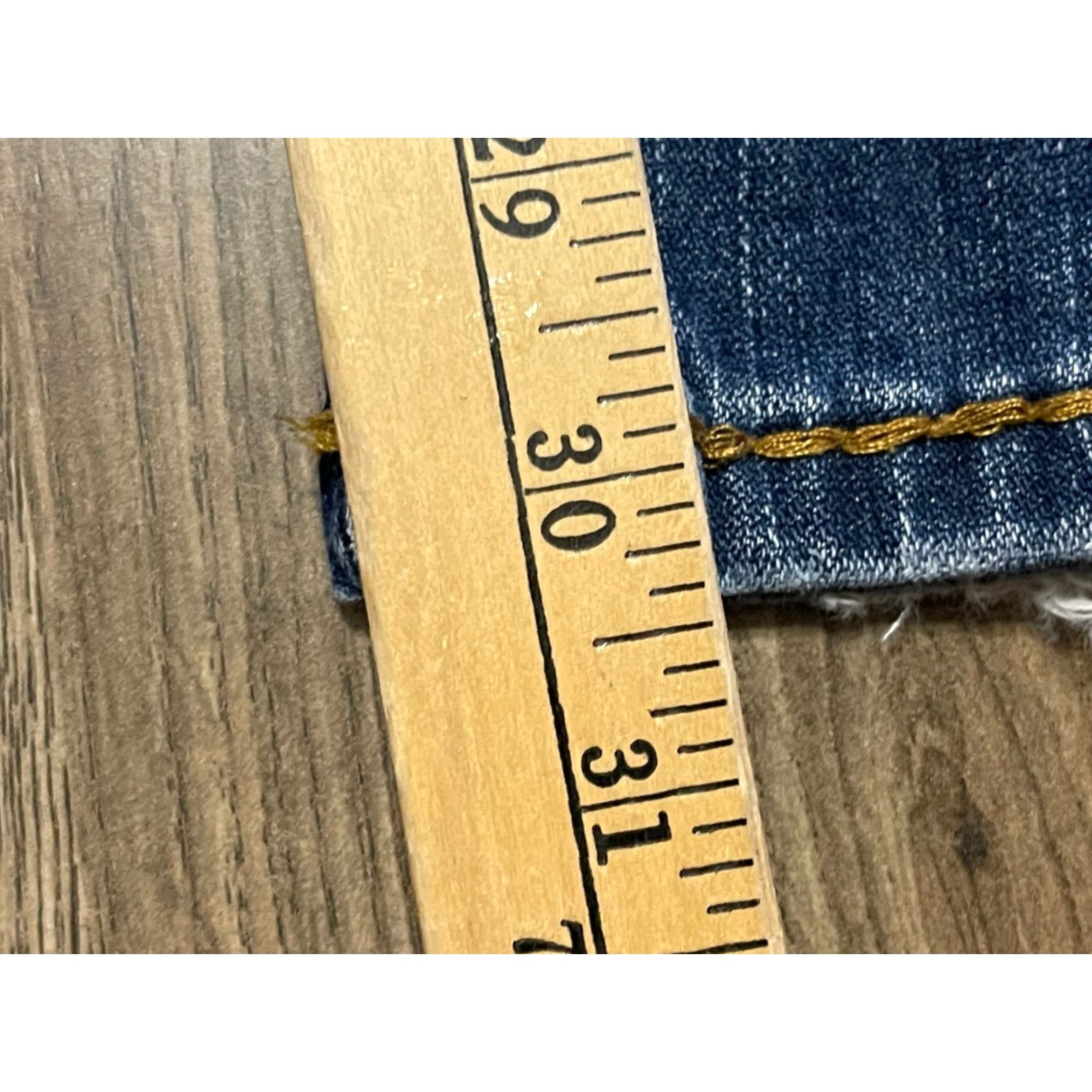 Vintage VIGOSS Jeans Women's 13 Blue Denim Straight Pockets Regular Inseam 30.5 in Vintage No Size 34" / US 12 / IT 48 - 7 Thumbnail