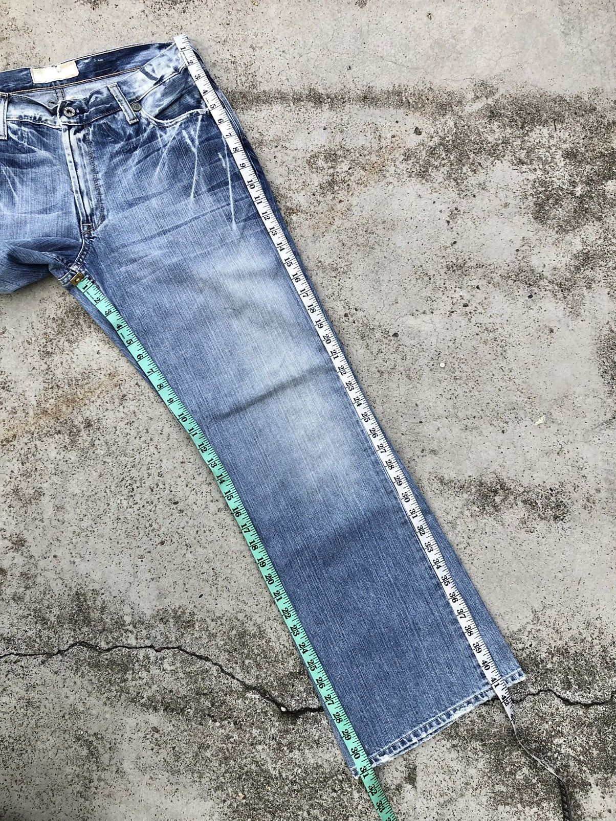 If Six Was Nine FLARED⚡️⚡️BKE WASHED BLUE DENIM Size US 34 / EU 50 - 9 Thumbnail