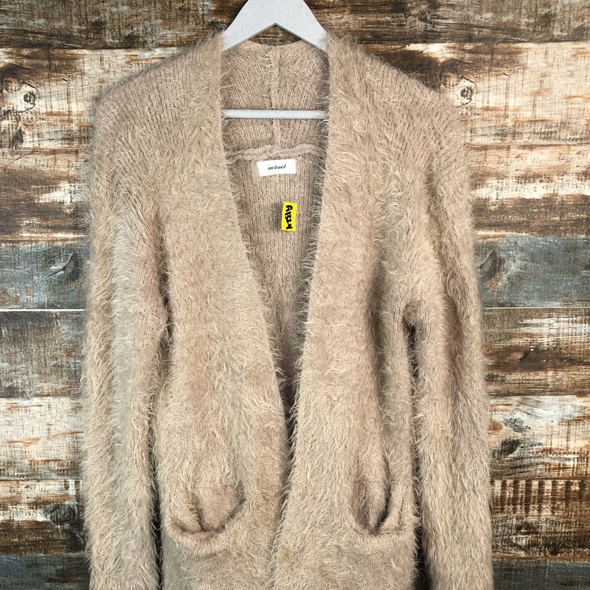 Vintage Actuel mohair shaggy fur Cardigan Knitwear #A1324 Size M / US 6-8 / IT 42-44 - 5 Thumbnail