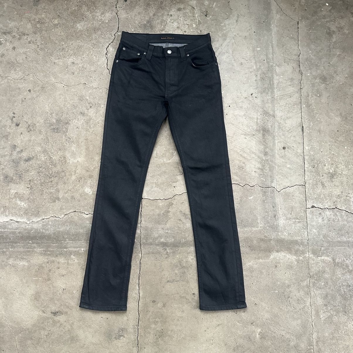 Nudie Jeans Nudie Jeans thight terry Black Denim Organic Slim Size US 29 - 1 Thumbnail