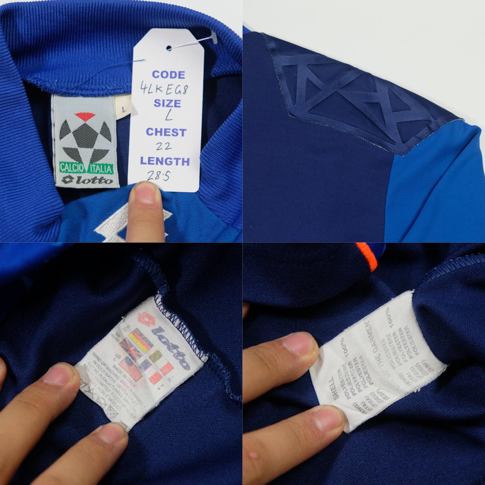 Lotto Sport 1990s Lotto Goalkeeper Template Shirt (L) Size US L / EU 52-54 / 3 - 6 Thumbnail