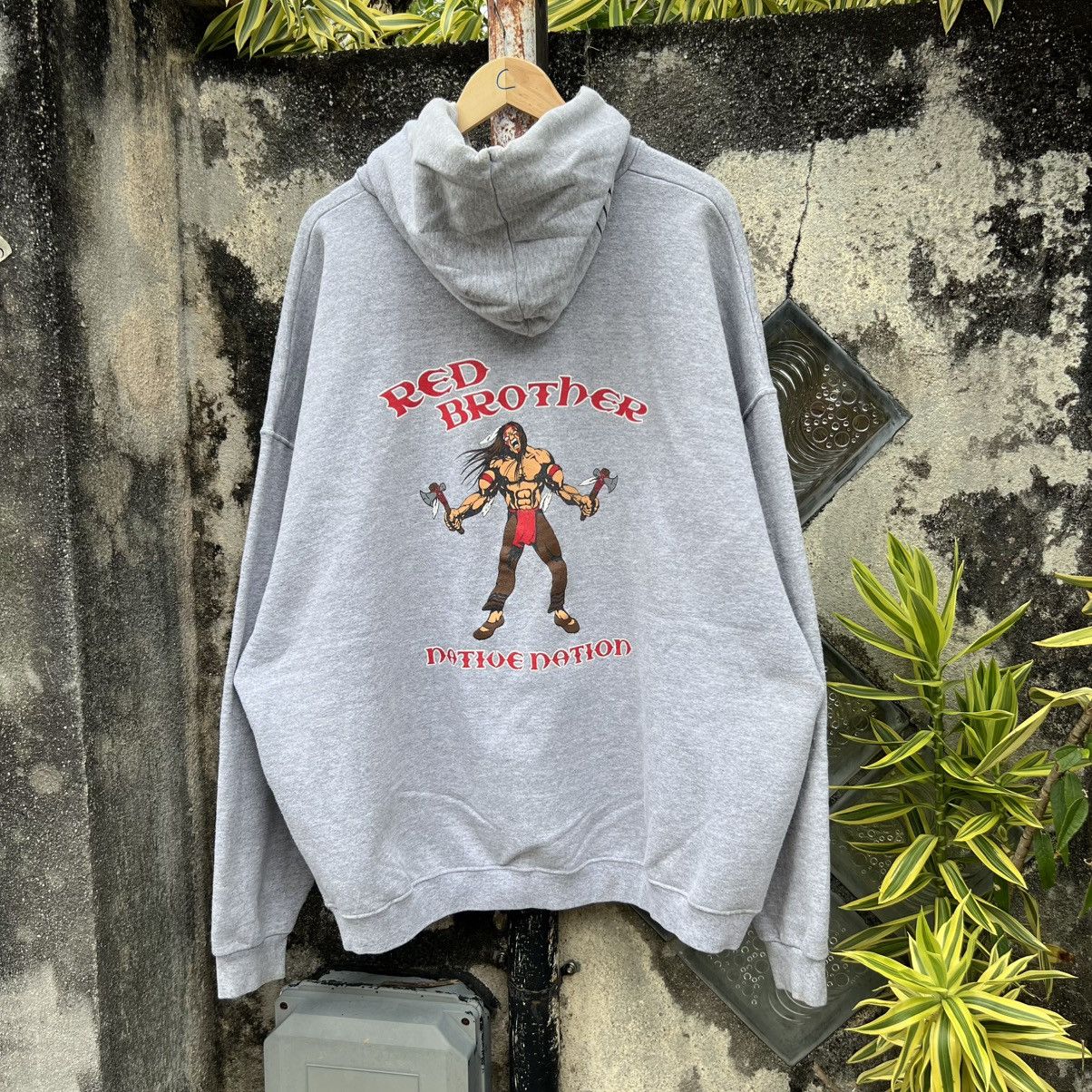 Vintage “VINTAGE” 90s RED BROTHER GRAPHIC TEE Size US XXL / EU 58 / 5 - 1 Thumbnail