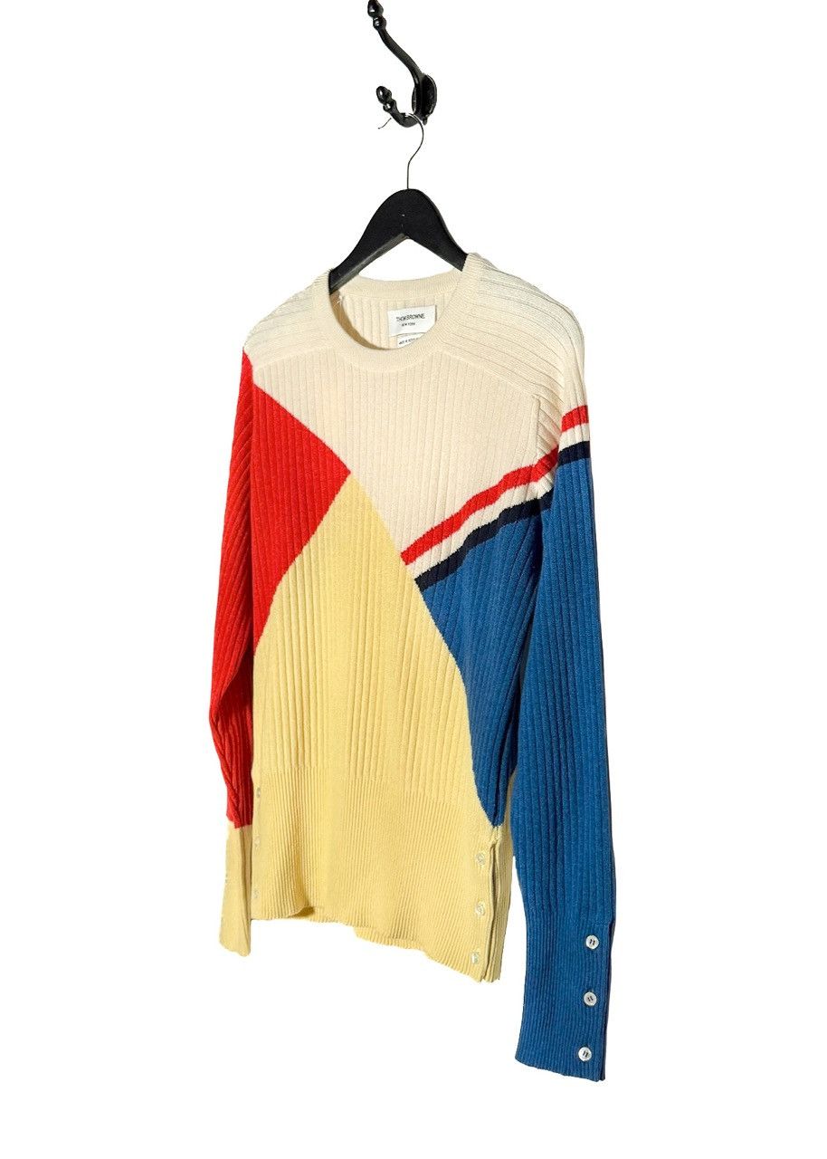 Thom Browne Thom Browne Multicolour Ribbed Cashmere Sweater Size US XL / EU 56 / 4 - 2 Thumbnail