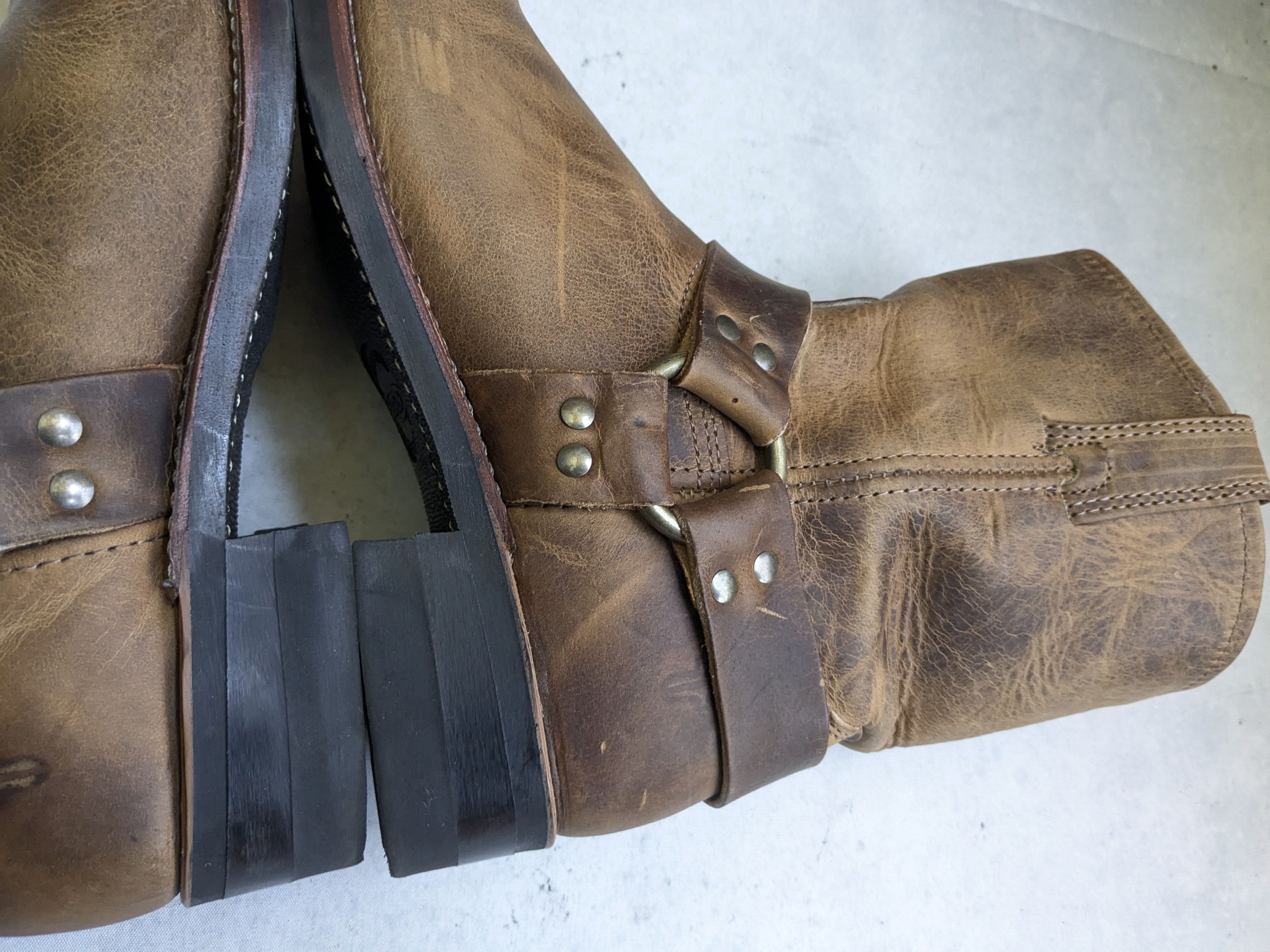 Frye Frye Harness Boots Brown 10.5 M Leather Size US 10.5 / EU 43-44 - 10 Thumbnail