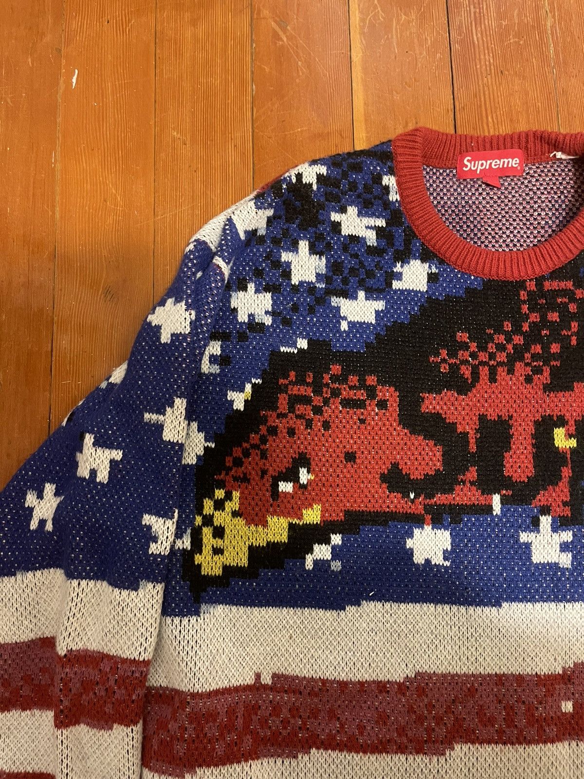 Supreme SUPREME DIGITAL EAGLE PRINT SWEATER SS21 Size US XL / EU 56 / 4 - 2 Thumbnail