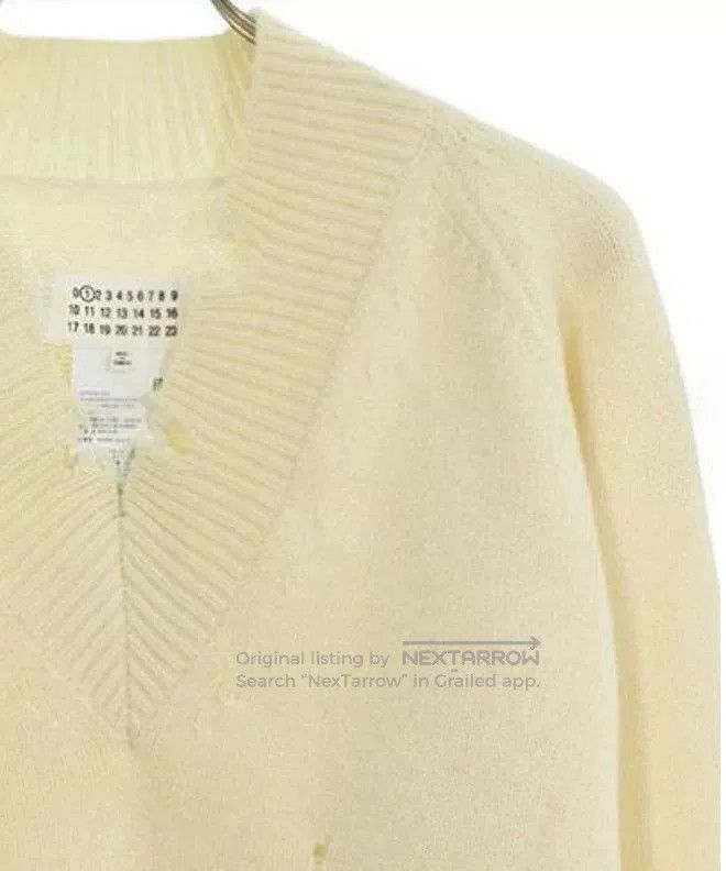 Maison Margiela Maison Margiela White Knit Sweater. Size S / US 4 / IT 40 - 4 Thumbnail