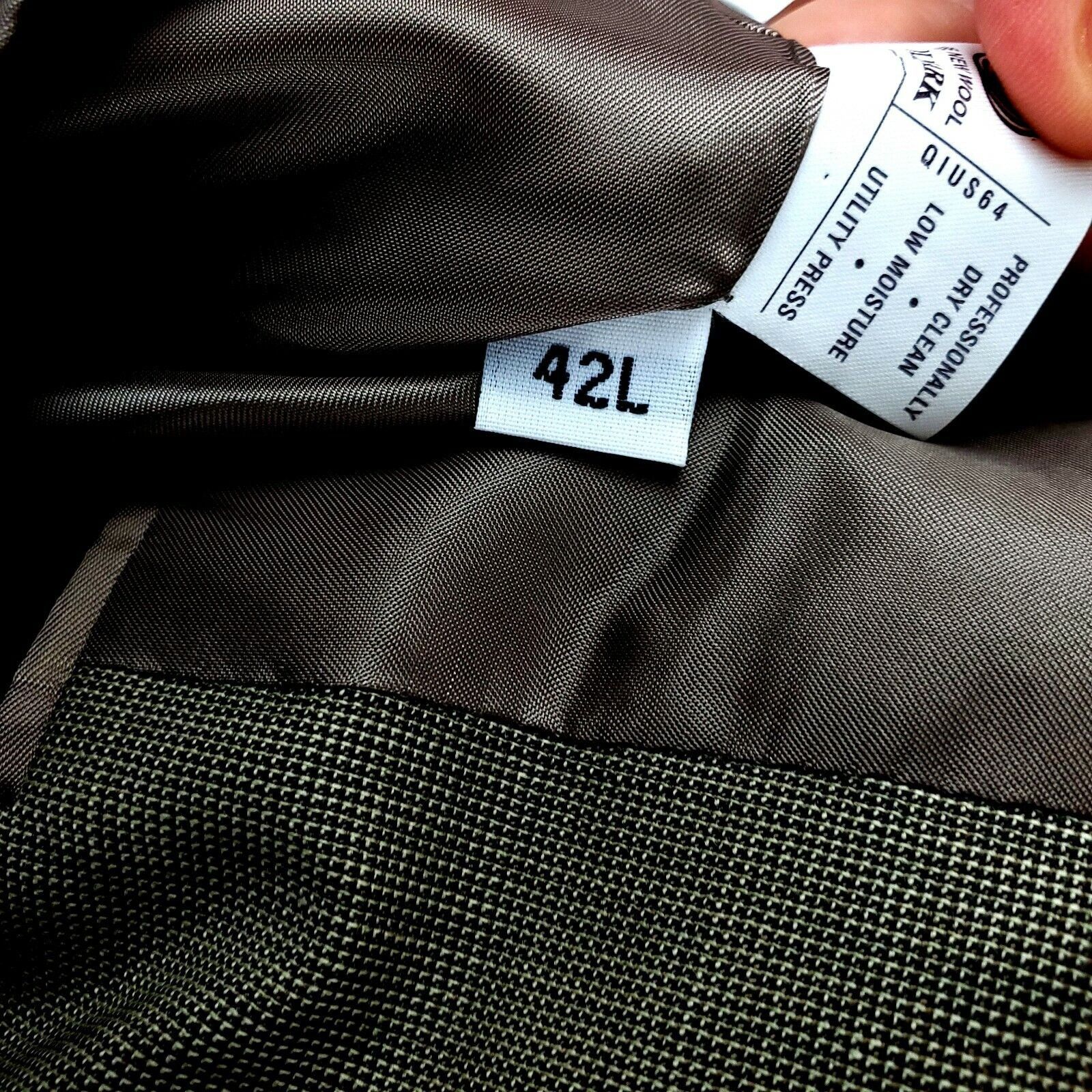 Hart Schaffner Marx Hart Schaffner Marx Wool 2 Button Blazer 42L Tan Nailshead S Size 42L - 9 Thumbnail