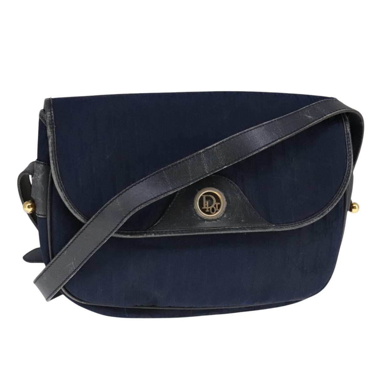 Dior DIOR Trotter Canvas Shoulder Bag Navy Size ONE SIZE - 1 Thumbnail