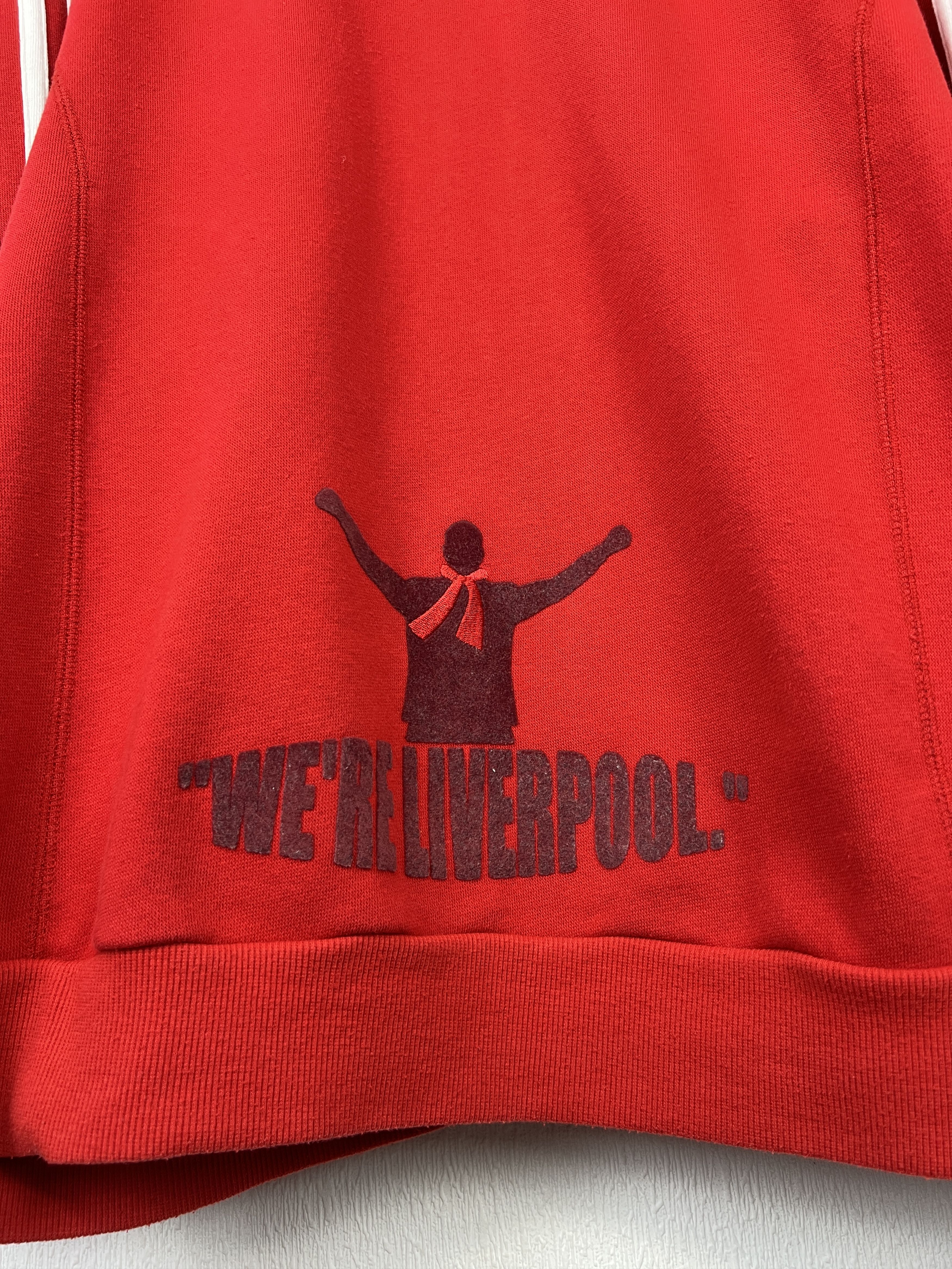 Adidas Vintage Adidas Liverpool Football Hoodie Jacket YNWA Size US L / EU 52-54 / 3 - 14 Thumbnail