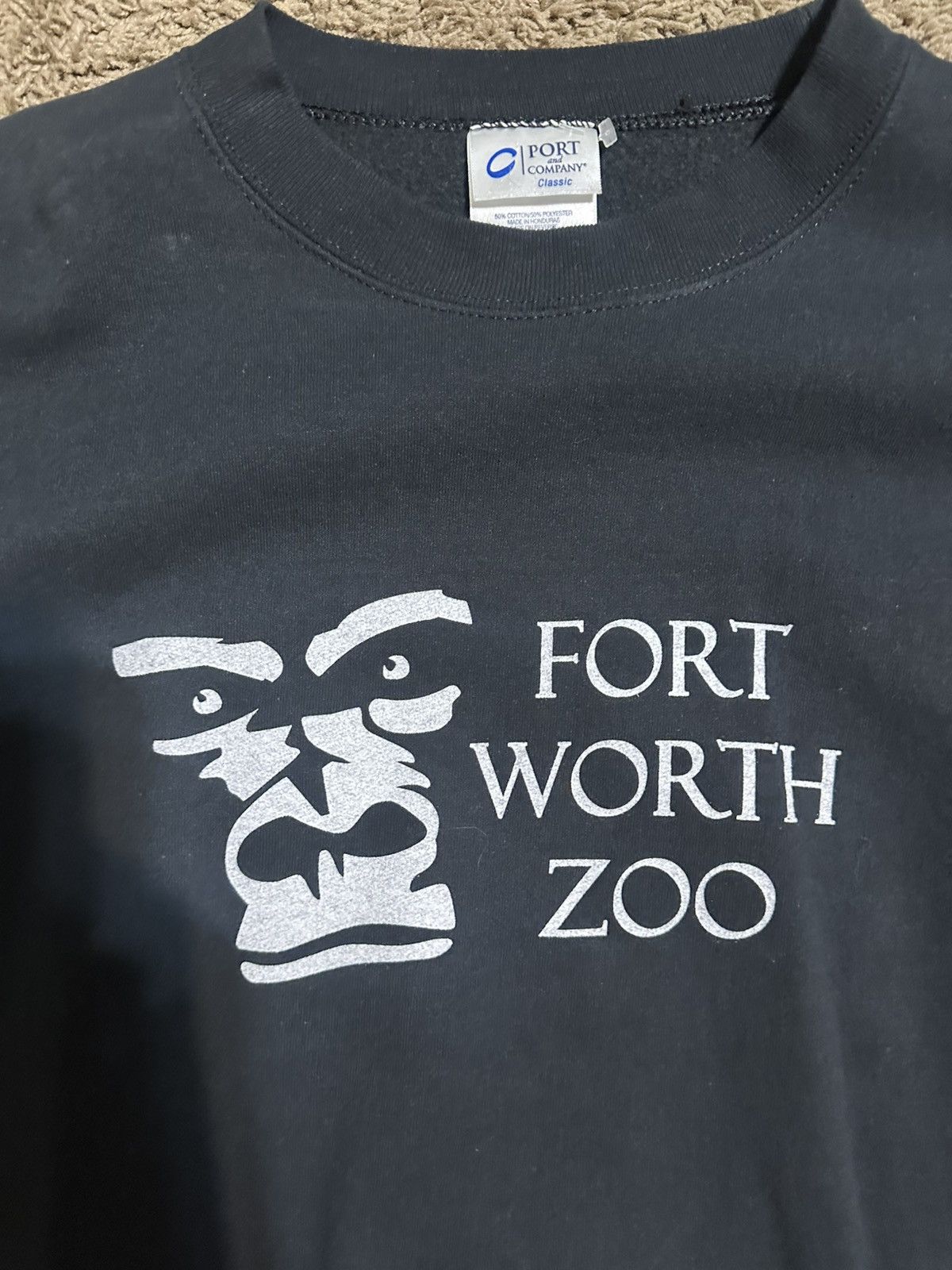Gildan Vintage Dallas Texas “Fort Worth Zoo” sweater 00s size xl Size US XL / EU 56 / 4 - 2 Thumbnail