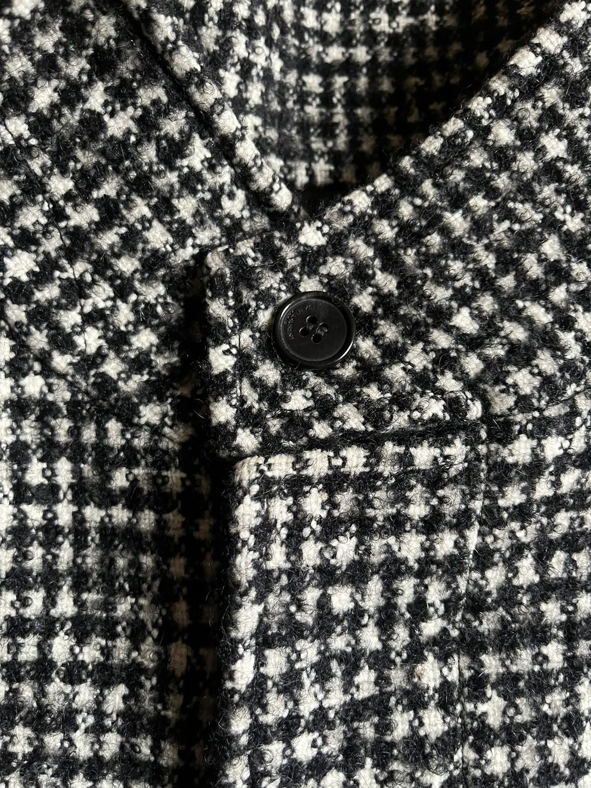 Saint Laurent Paris F/W16 Checkered Overcoat Jacket Size S / US 4 / IT 40 - 3 Thumbnail