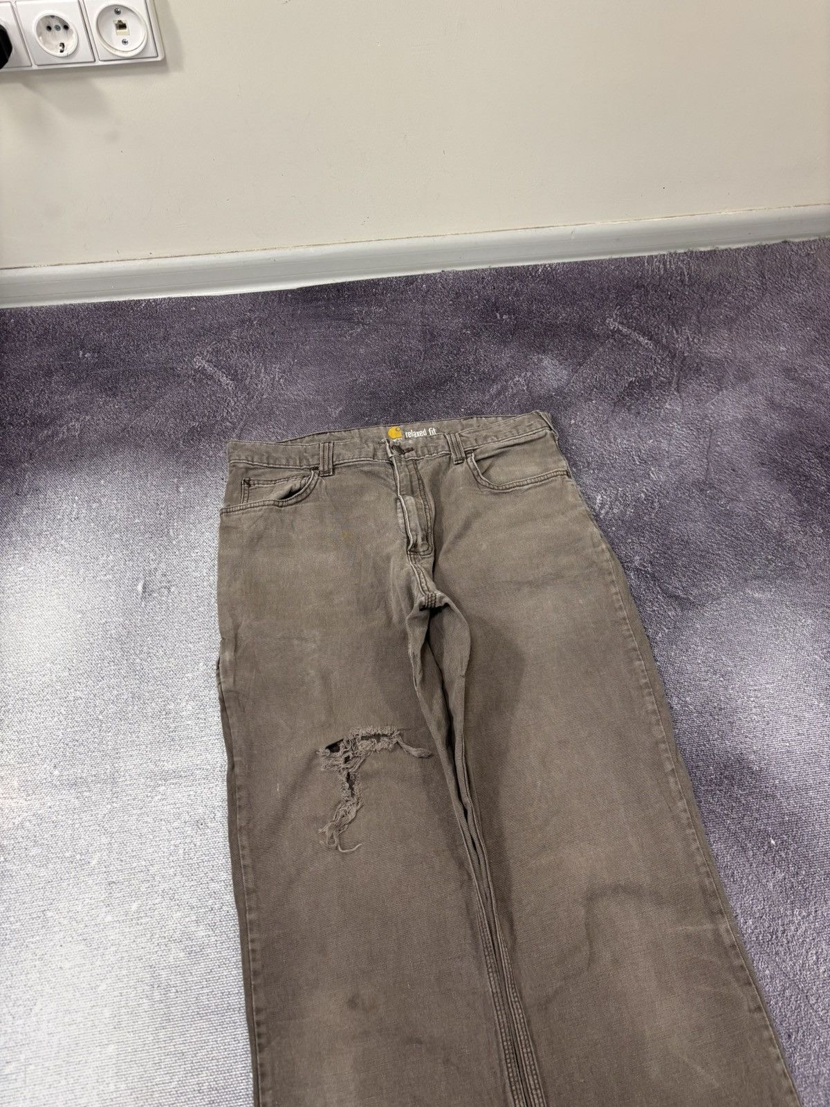 Carhartt Vintage Carhartt Relaxed Fit Khaki Brown Work Pants Trousers Size US 33 - 9 Thumbnail