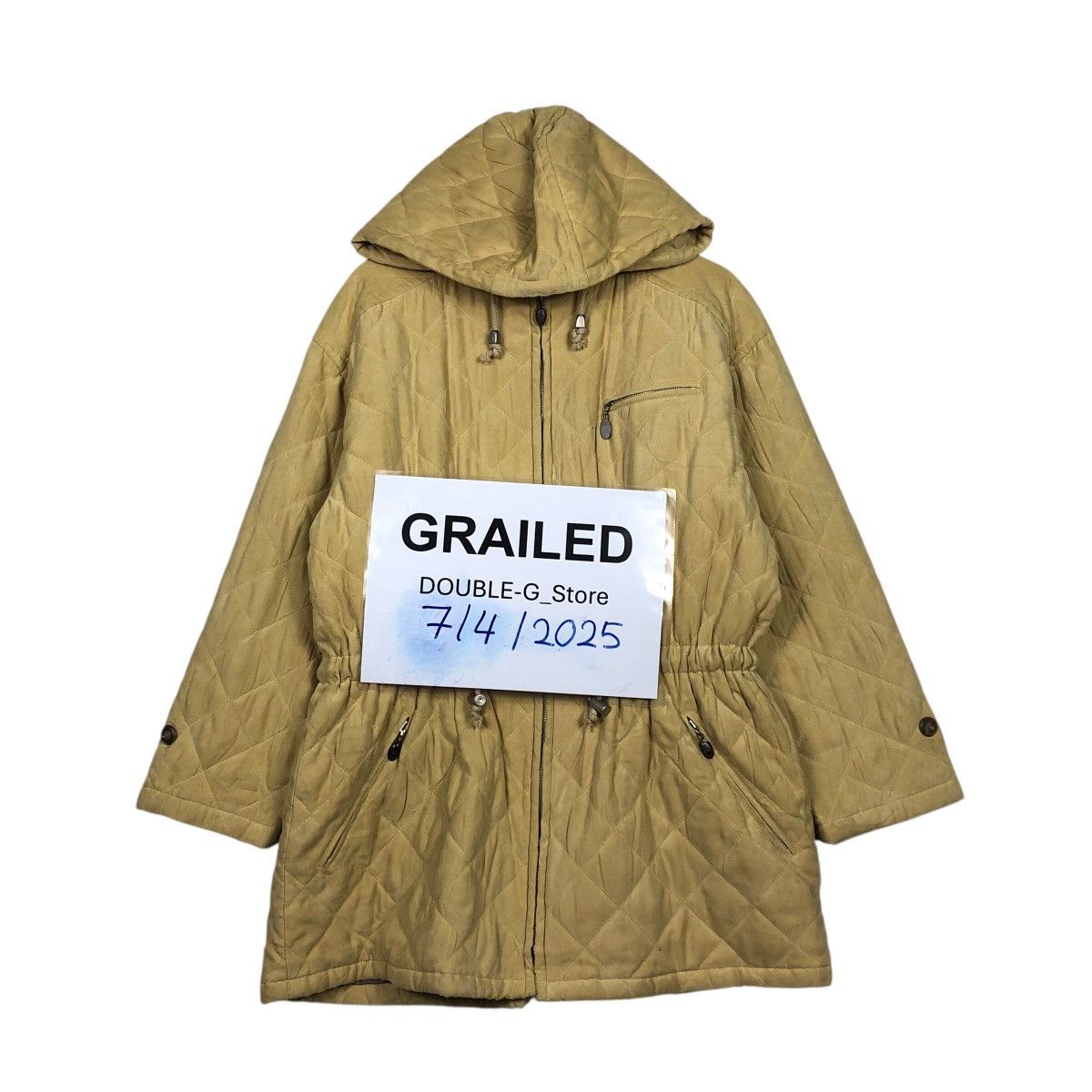 Burberry 📌Vintage Burberrys Parka Jacket Blanket Big Logo Nova Check Size M / US 6-8 / IT 42-44 - 1 Thumbnail