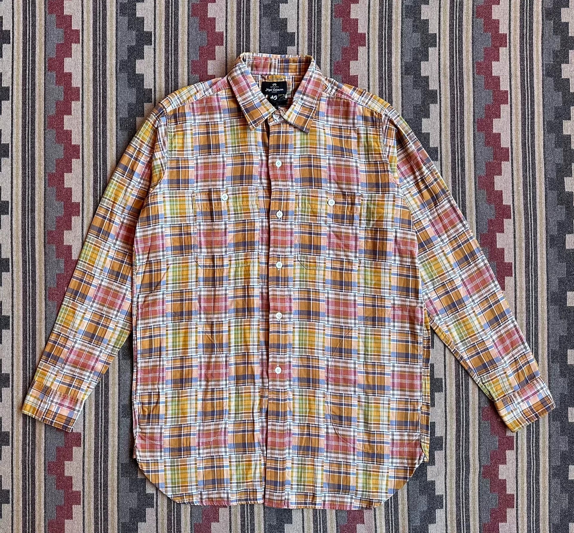 Nigel Cabourn NIGEL CABOURN BIG SHIRT Check Oversized Long Sleeve Size US S / EU 44-46 / 1 - 1 Thumbnail