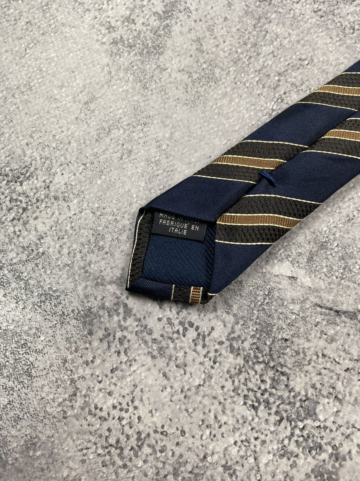 Canali Canali Tie 100% Silk Made In Italy Striped Ties Old Money Size ONE SIZE - 10 Thumbnail