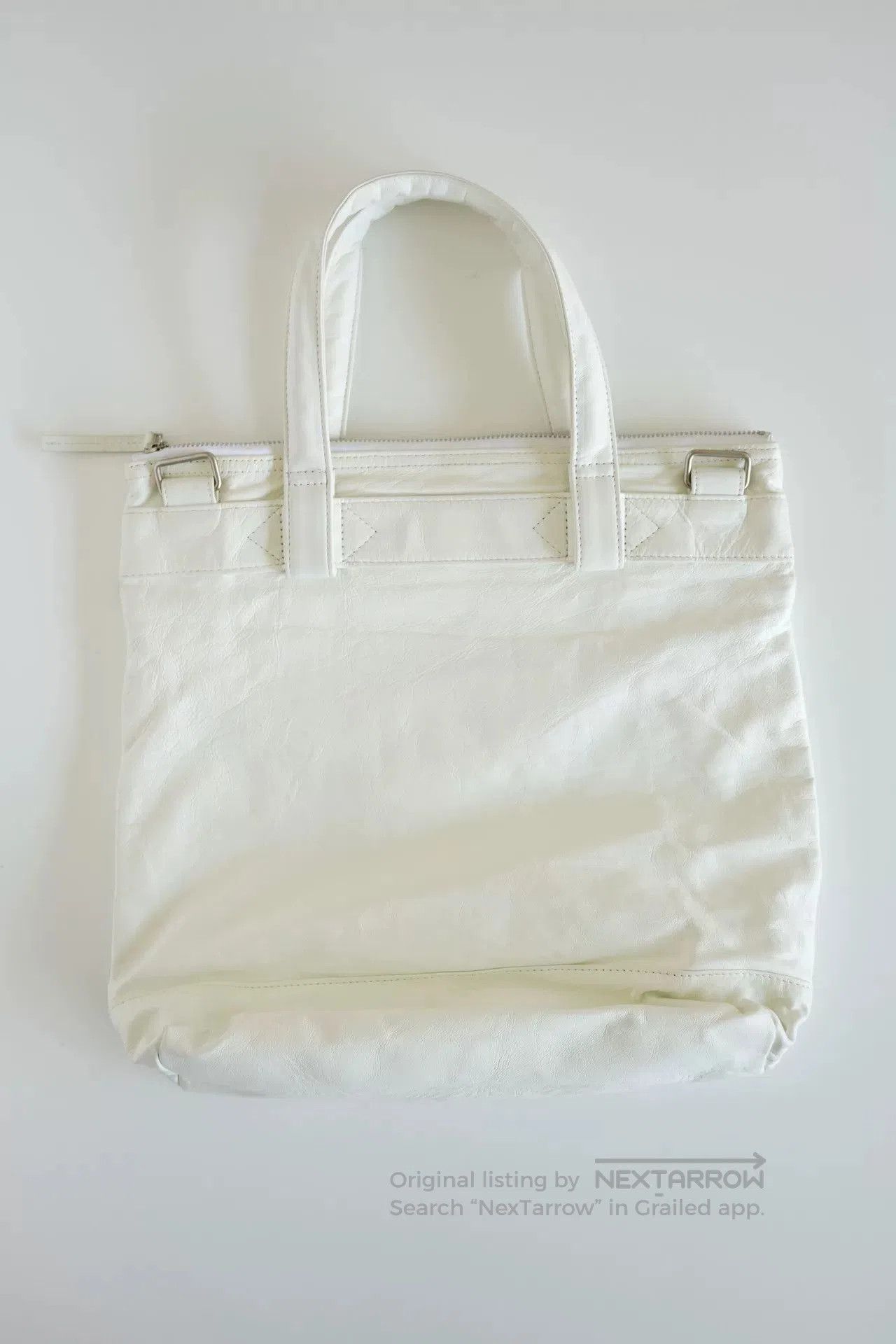 Y's for Men Yohji Yamamoto White Leather Crossbody Bag. Size ONE SIZE - 2 Thumbnail