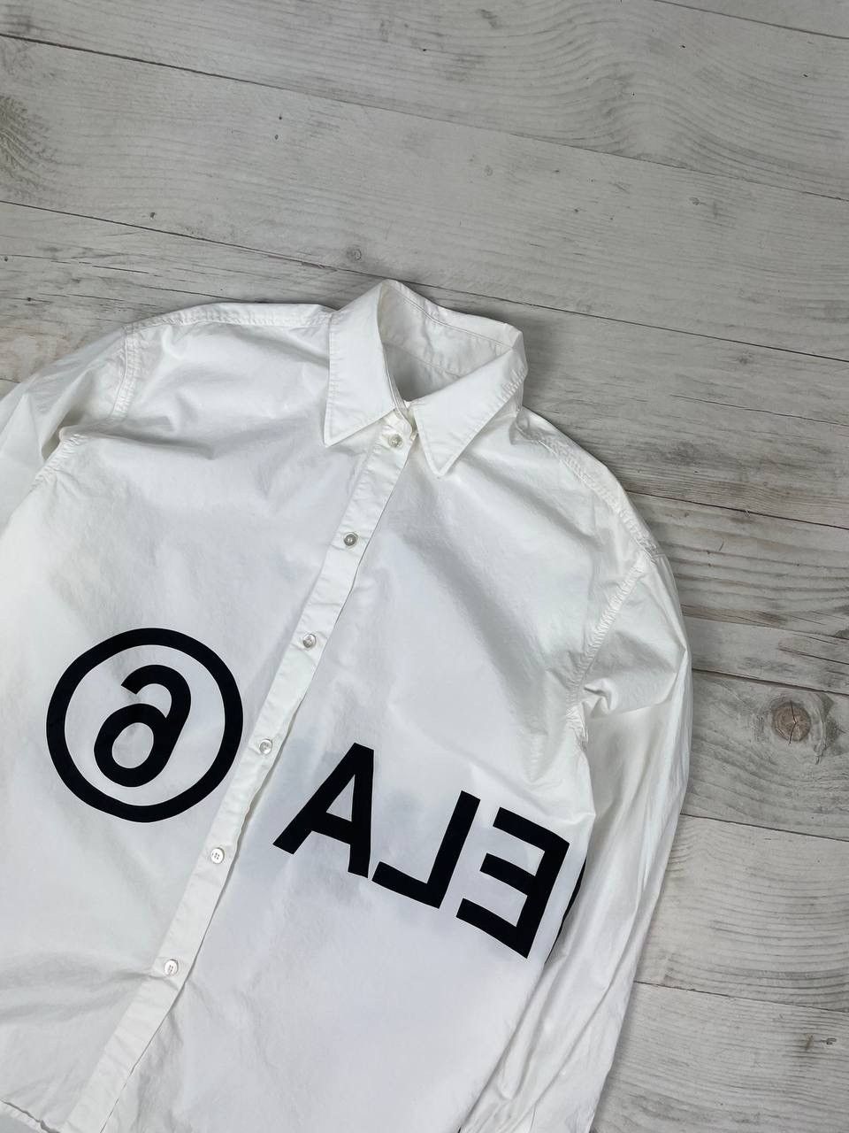 Maison Margiela Maison Margiela Big Logo Women’s Shirt Buttons Long Sleeve Size M / US 6-8 / IT 42-44 - 2 Thumbnail