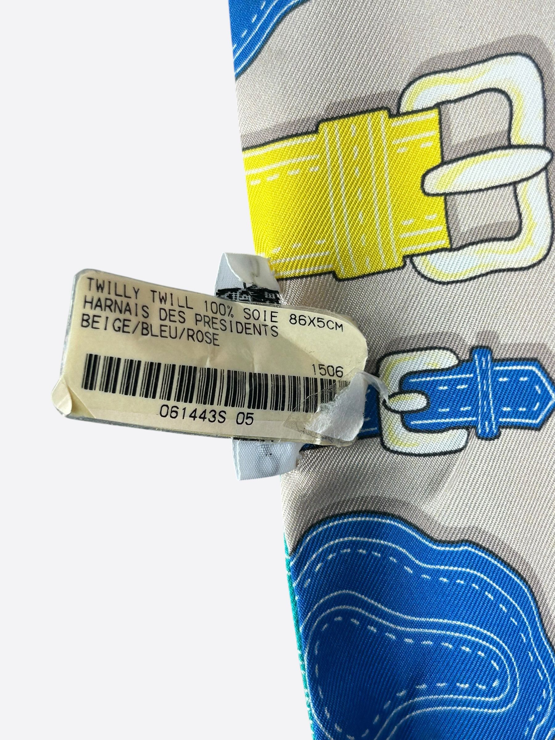 Hermes Hermes Beige & Multicolor Harnais des Presidents Twilly Size ONE SIZE - 3 Thumbnail