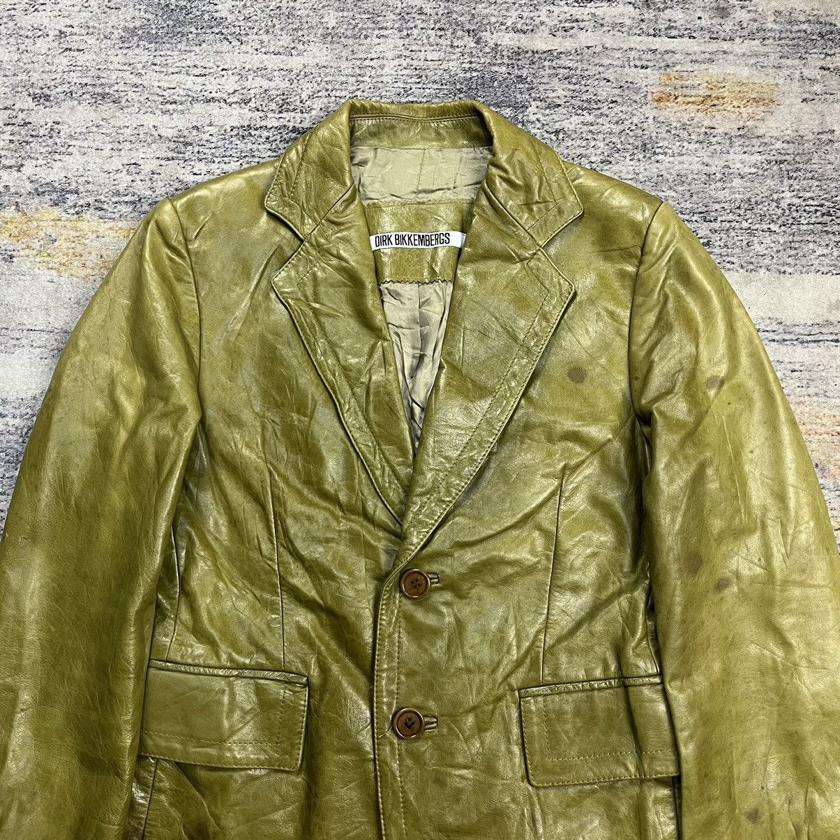 Dirk Bikkembergs × Vintage Vintage Dirk Bikkembergs Blazer leather Size US M / EU 48-50 / 2 - 3 Thumbnail