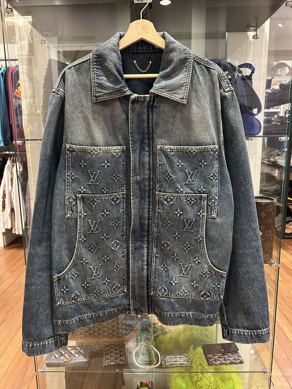 Louis Vuitton Louis Vuitton Monogram Double Denim Jacket Size US L / EU 52-54 / 3 - 1 Thumbnail