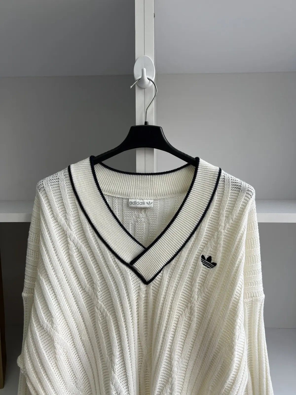 Adidas × Vintage Vintage Adidas Knitted Wool 90s Sweater Size US L / EU 52-54 / 3 - 5 Thumbnail