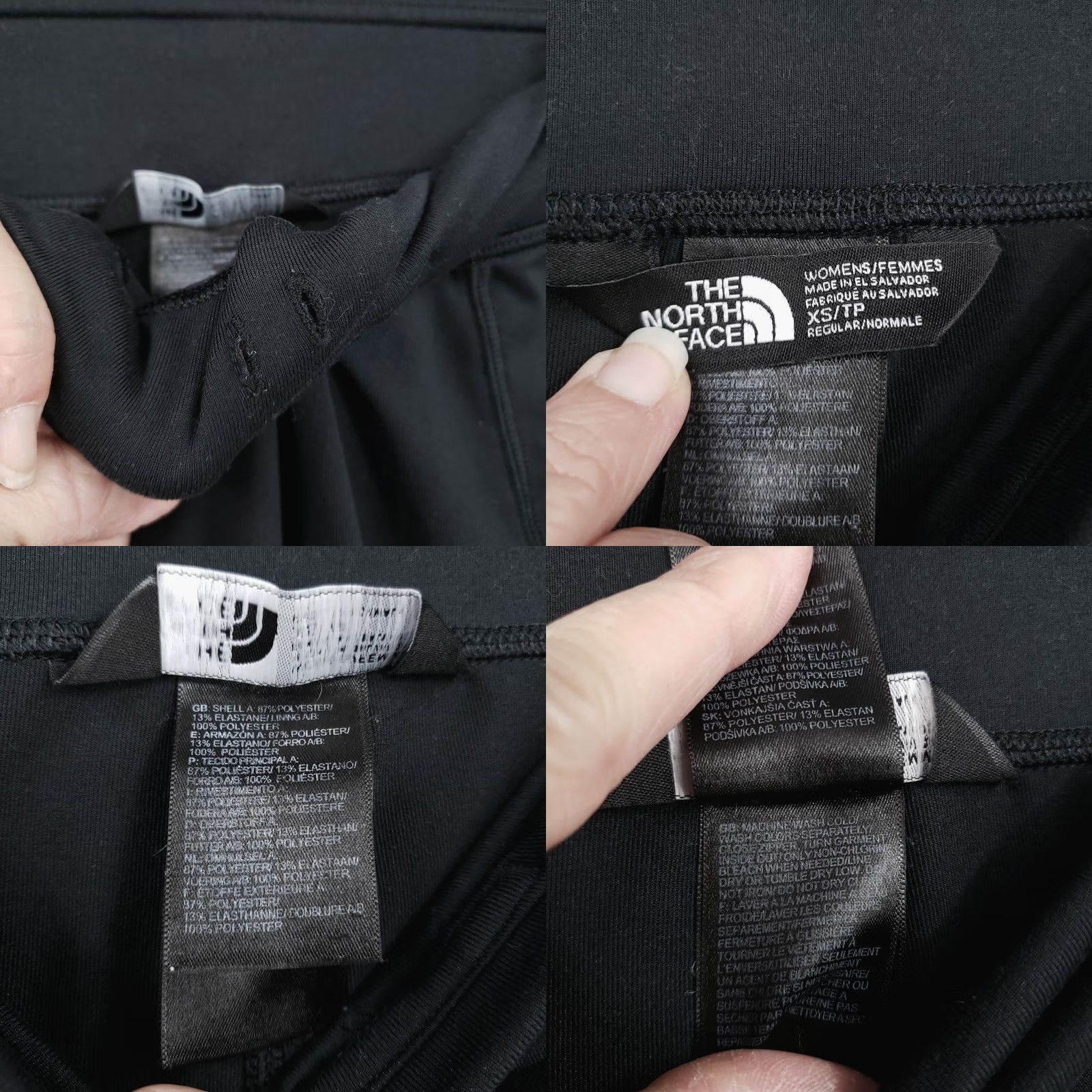 The North Face The North Face Leggings Women XS Black Ankle Mid Rise Athletic Active Outdoor Yoga Hiking Running Gym & Training Womens XS Black Leggings Size 26" / US 2 / IT 38 - 8 Thumbnail