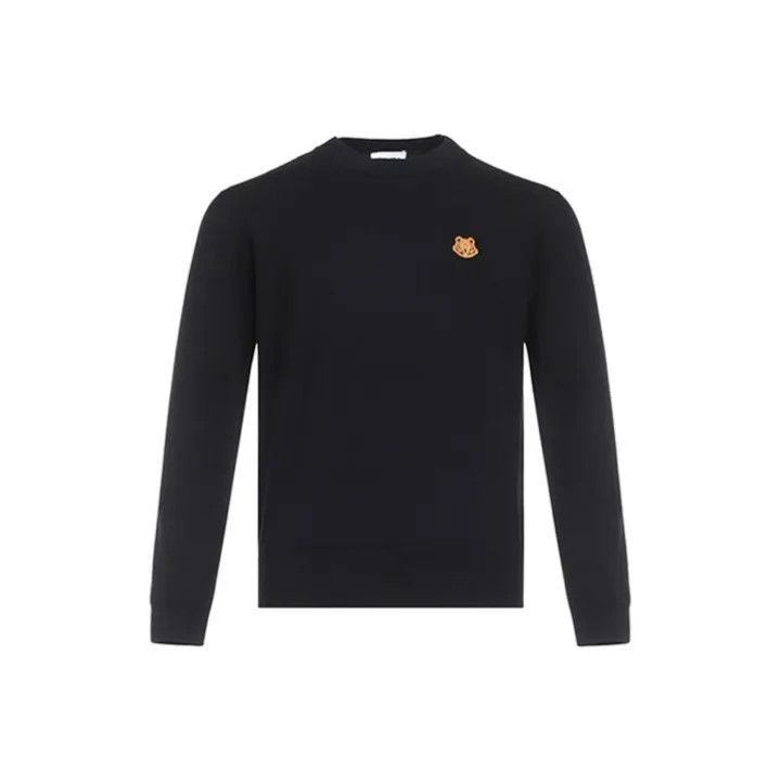 Kenzo Kenzo Black Wool Crewneck Sweater for Men 0079 Size US S / EU 44-46 / 1 - 1 Thumbnail