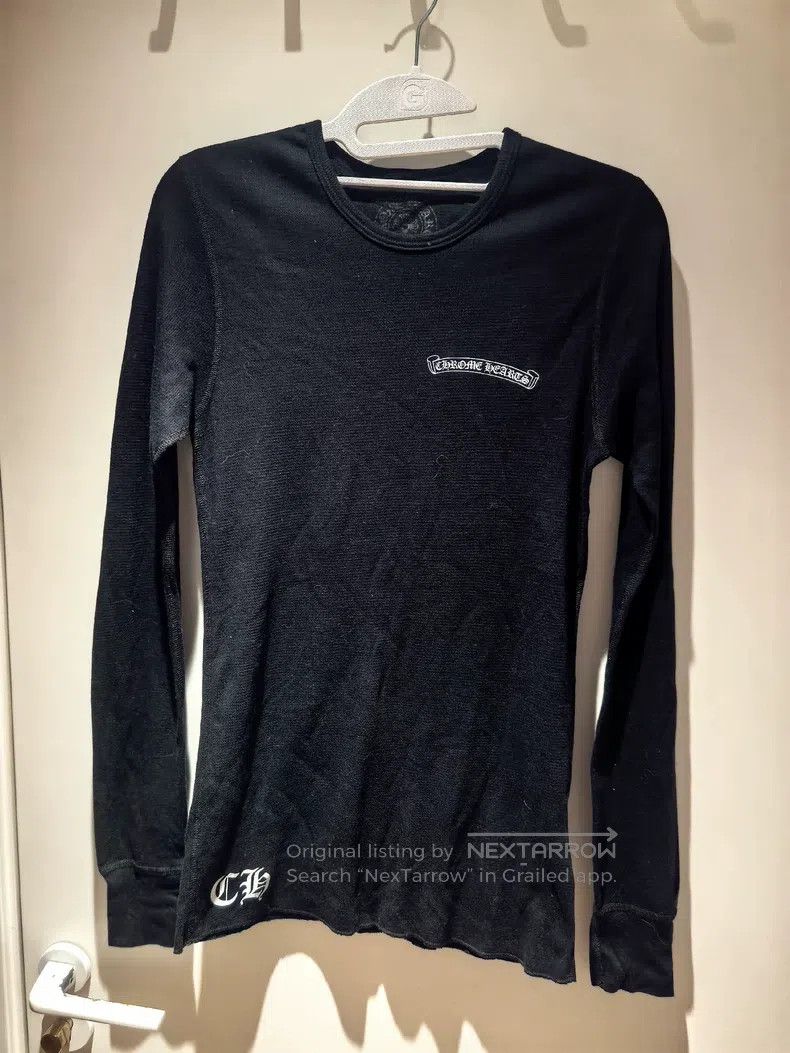 Chrome Hearts CHROME HEARTS Size S Waffle Long Sleeve T-shirt with vines Size US S / EU 44-46 / 1 - 1 Thumbnail