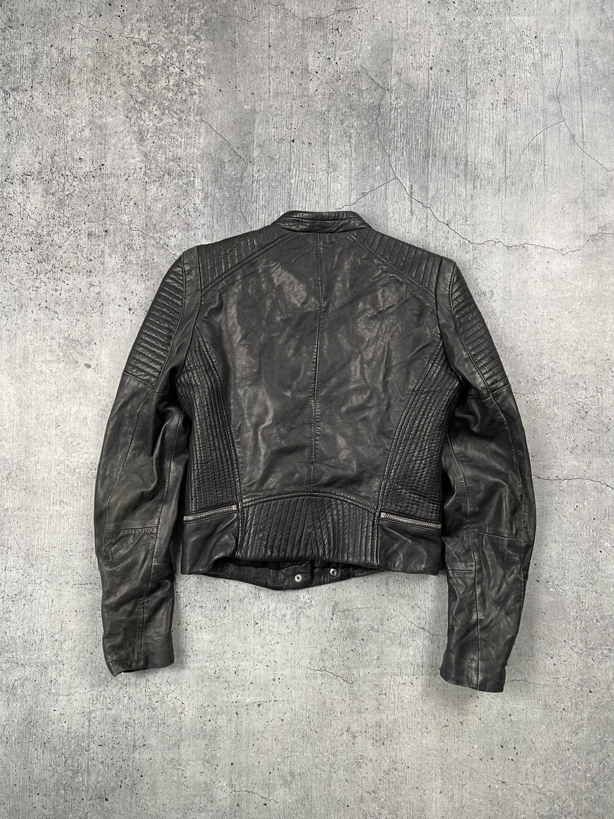 Japanese Brand 90s Bik Bok Leather Jacket Moto Racing Style Size L / US 10 / IT 46 - 5 Thumbnail