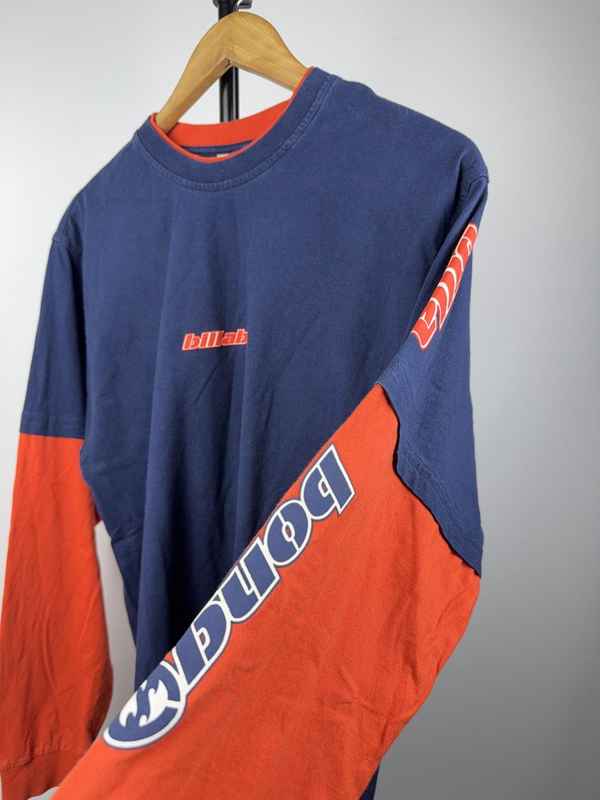 Billabong Vintage 00s Y2K Surf Billabong Navy Red Logo Long Sleeve Tee Size US M / EU 48-50 / 2 - 9 Thumbnail