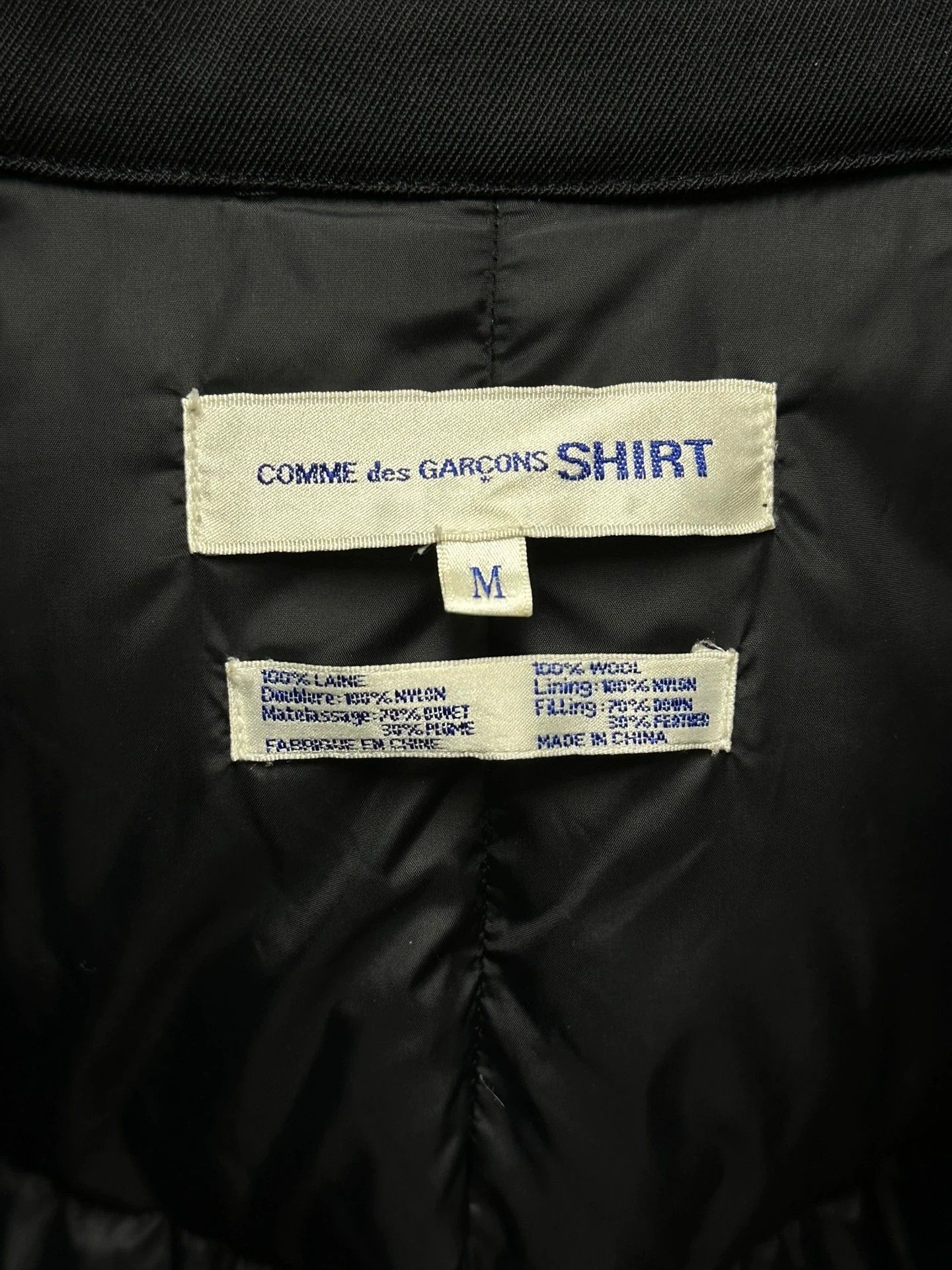 Comme des Garcons SHIRT Comme des Garcons Shirt 00s Wool Down M Coat Size US M / EU 48-50 / 2 - 7 Thumbnail