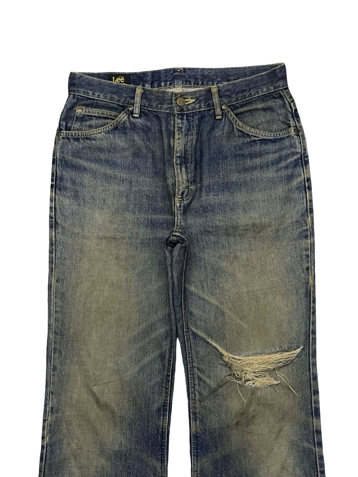 Lee Vintage Lee Riders Japan - Faded Dirty Mud Wash Denim - W31 Size US 31 - 4 Thumbnail