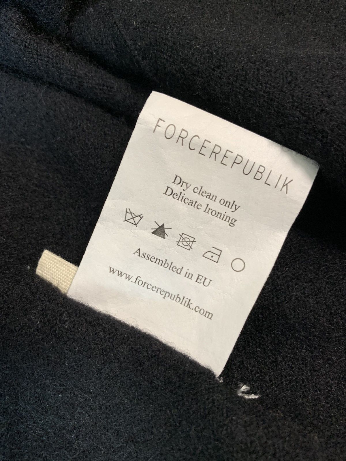If Six Was Nine × Japanese Brand × Le Grande Bleu (L.G.B.) Forcerepublik Blackout Yak wool distressed Hoodie Size US L / EU 52-54 / 3 - 6 Thumbnail