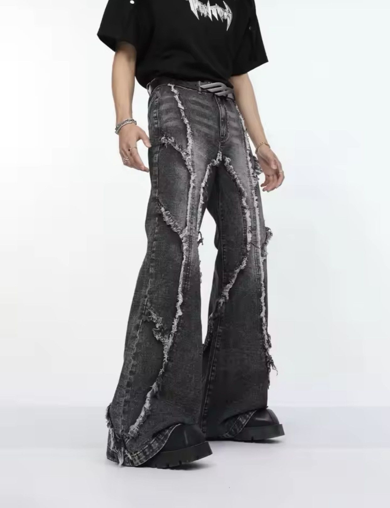 Jean × Vintage American high street trendy straight leg washed jeans Size US 29 - 6 Thumbnail