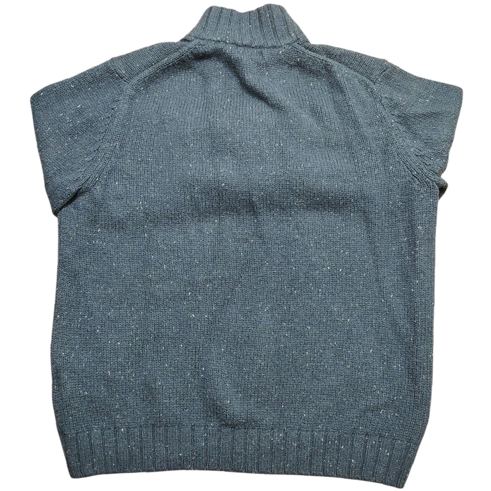 Nautica Nautica Mens Navy Button Mock Neck Wool Blend Sweater XL Blue Classic Pullover Winter Fall Spring Size US XL / EU 56 / 4 - 3 Thumbnail