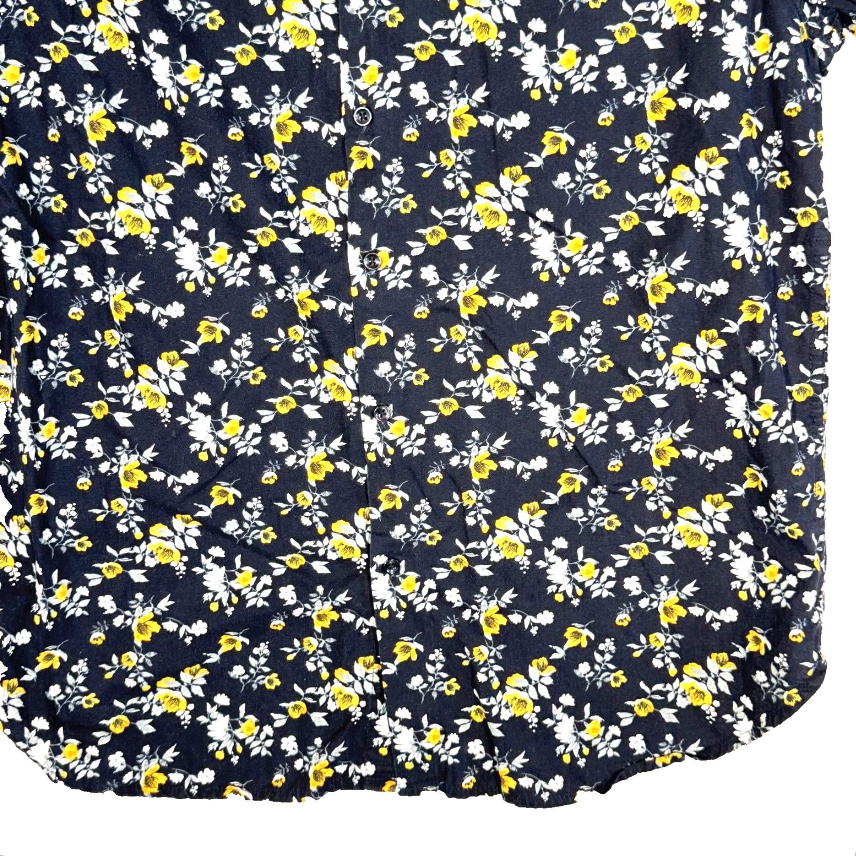 Vintage Cactus Man Black Floral 100% Cotton Short Sleeve Button-Up Shirt Men M Size US M / EU 48-50 / 2 - 6 Thumbnail