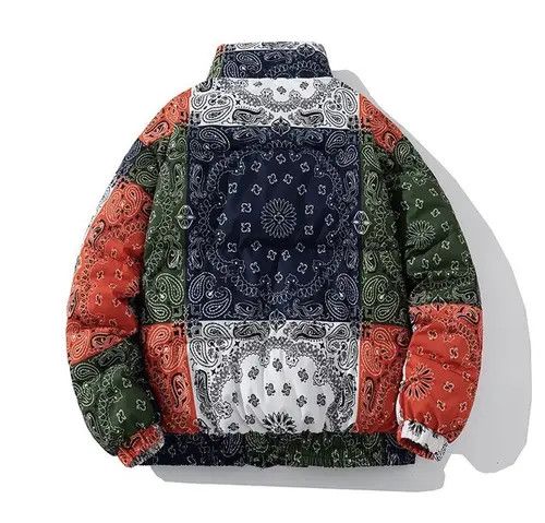 Vintage Winter Wear Bandana Patch Puffed Jacket Size US XL / EU 56 / 4 - 2 Thumbnail