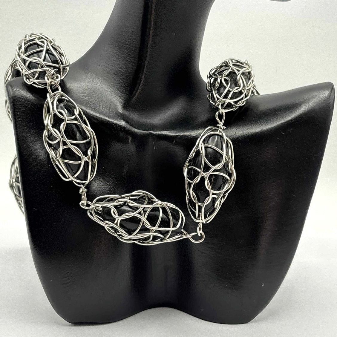 Other Silver & Black Necklace Size ONE SIZE - 2 Thumbnail